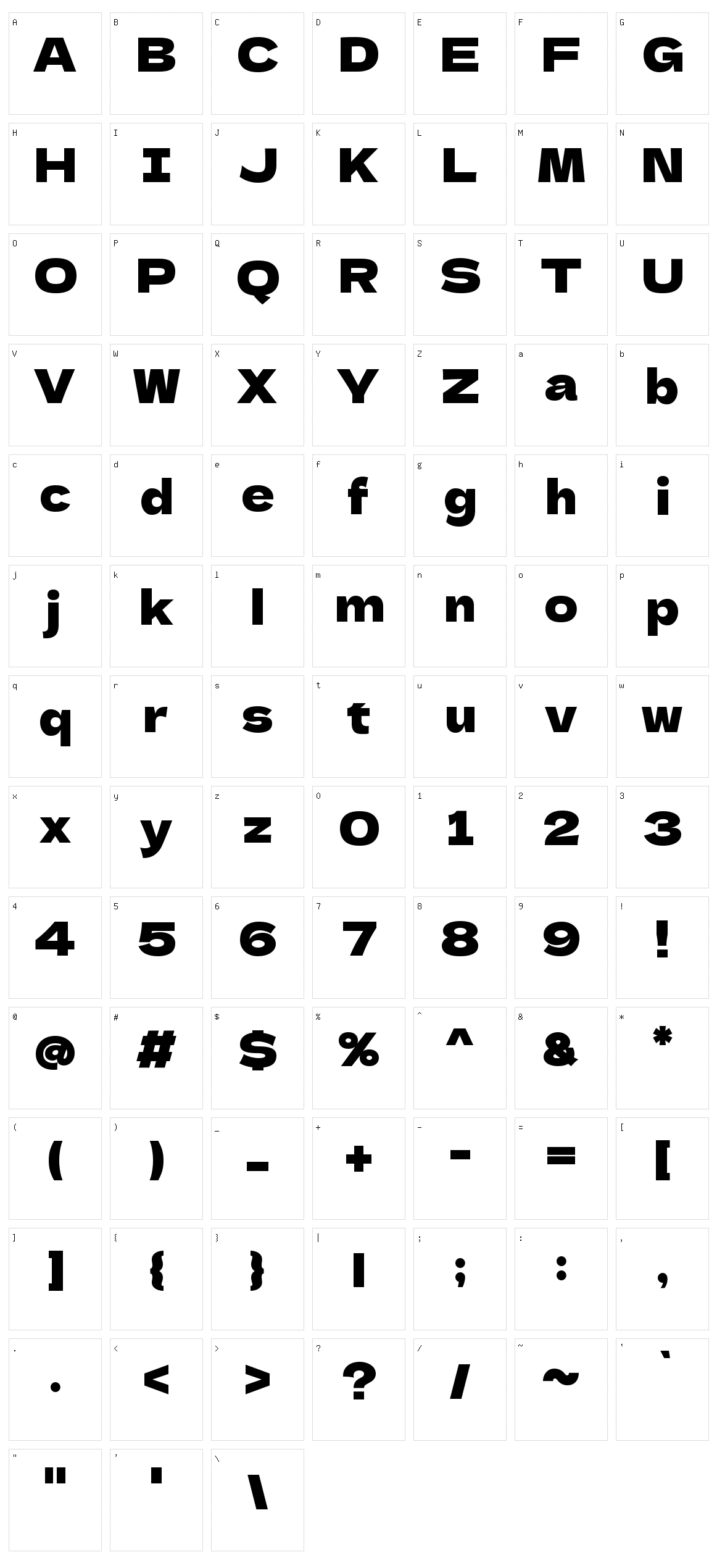 Dela gothic one Character Set