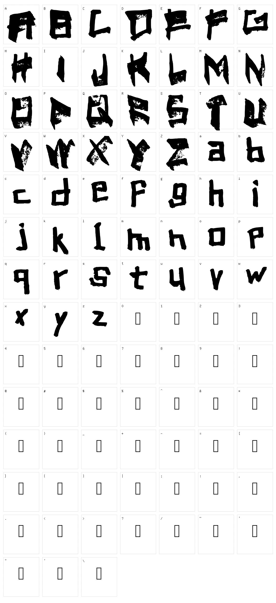 Kingoff Character Set