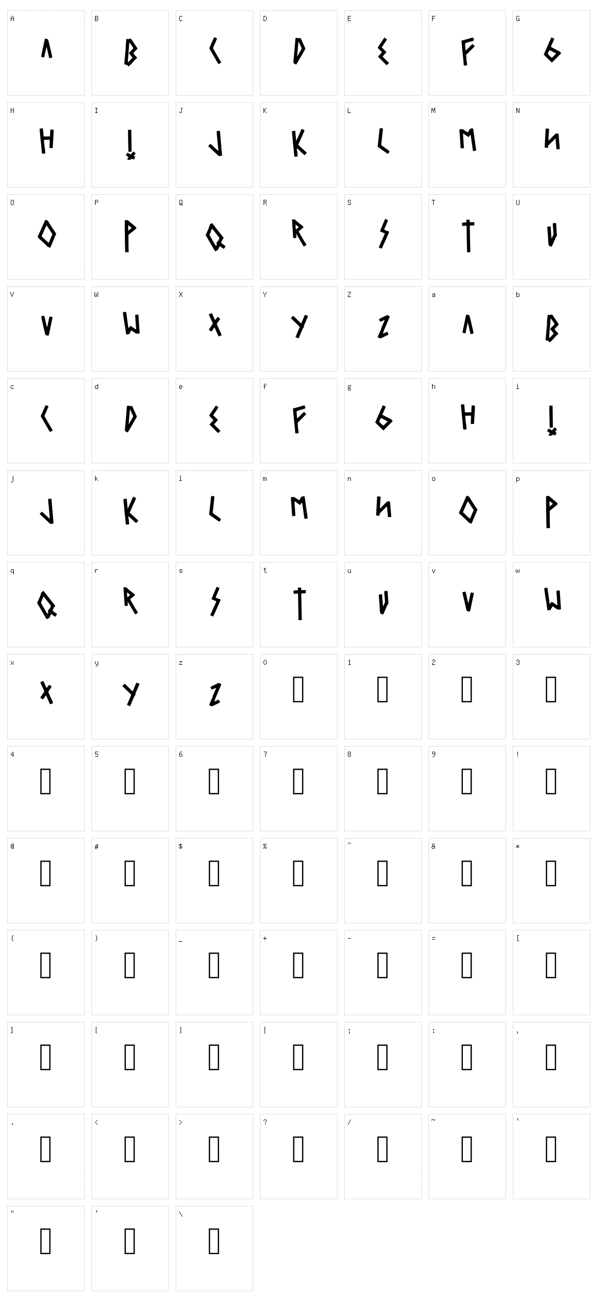 Scattersmiles Character Set
