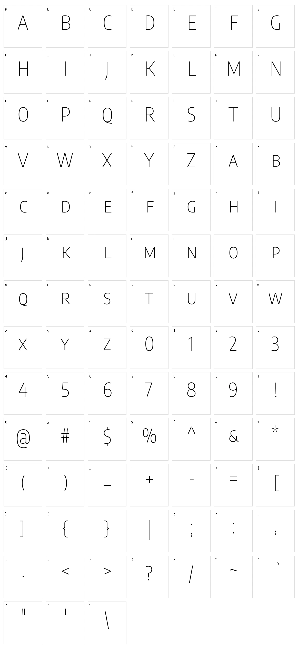 Encode sans sc Character Set