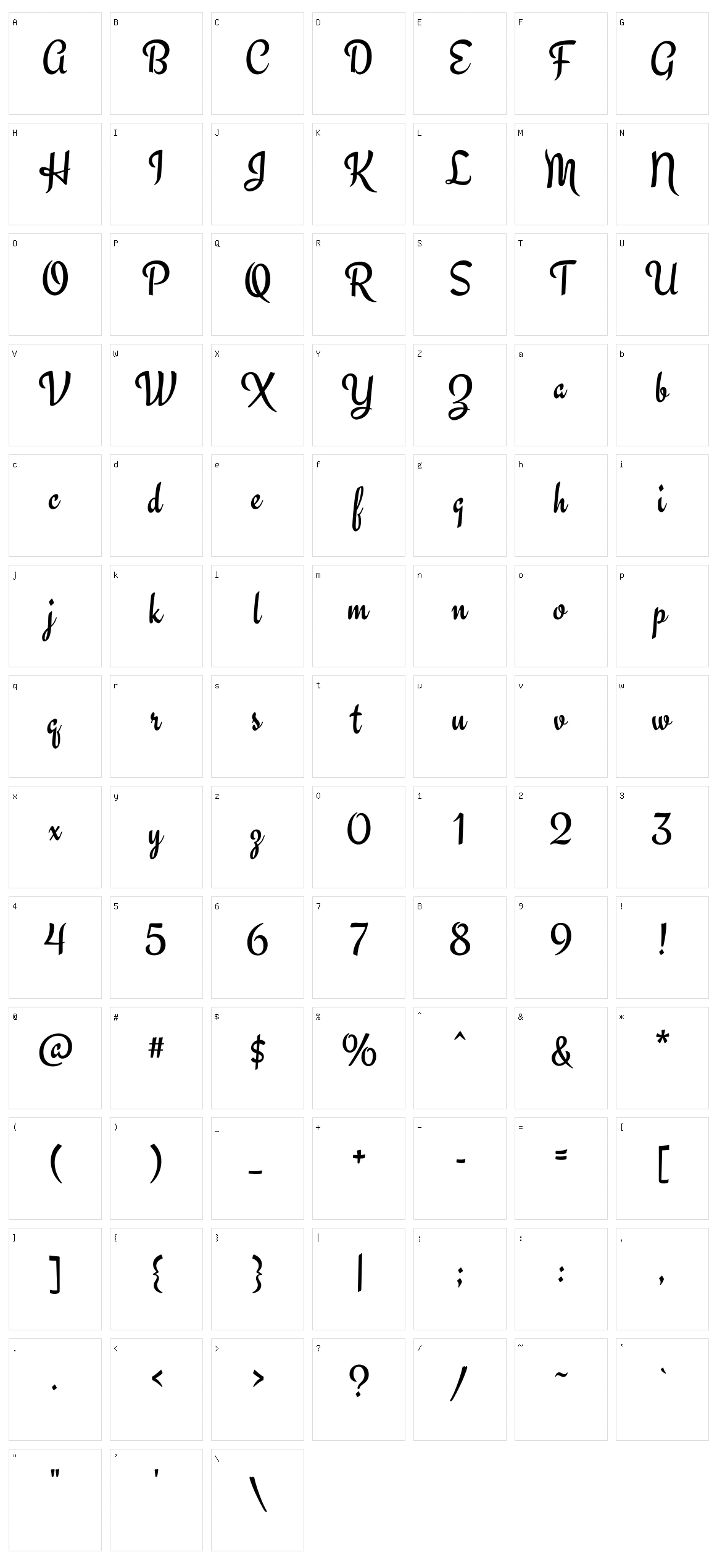 Engagement Character Set