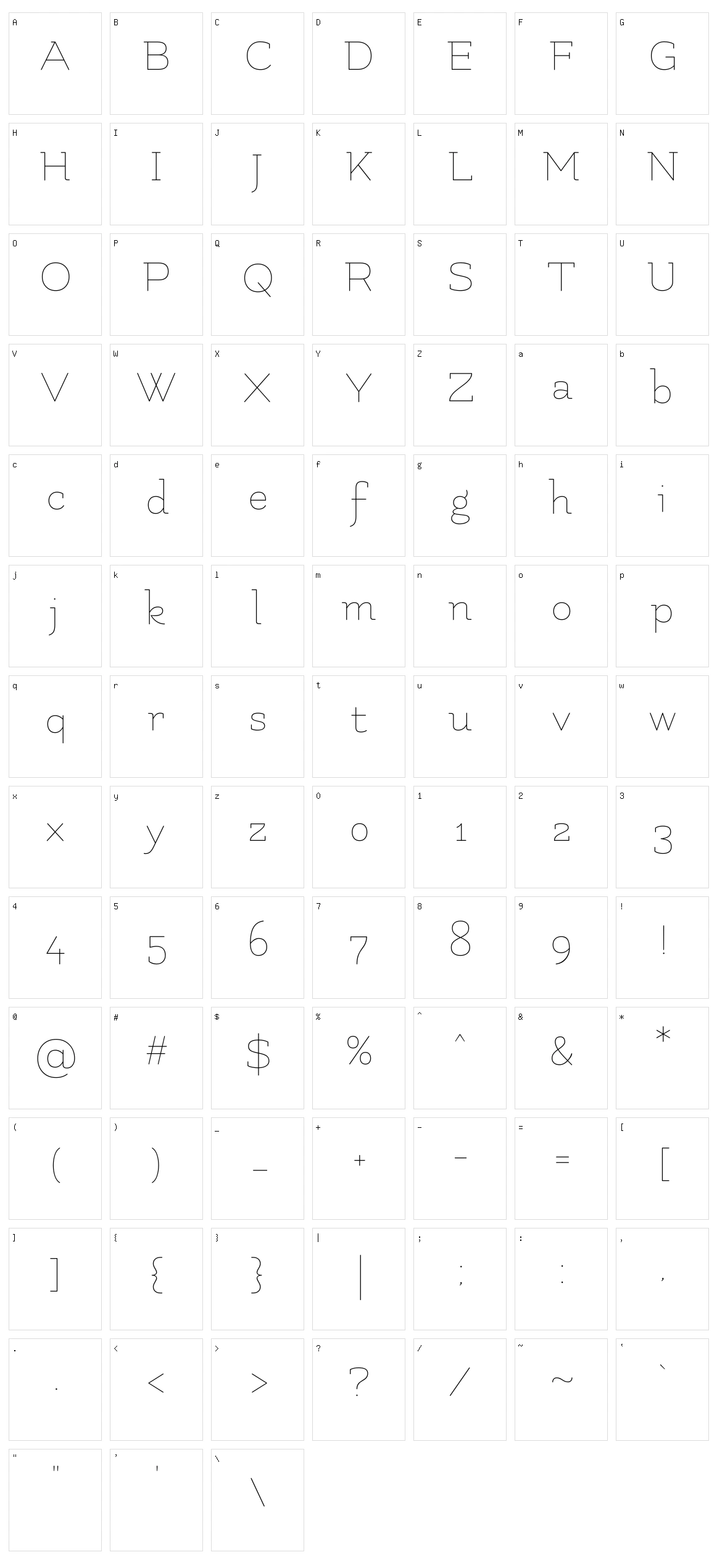 Flamenco Character Set