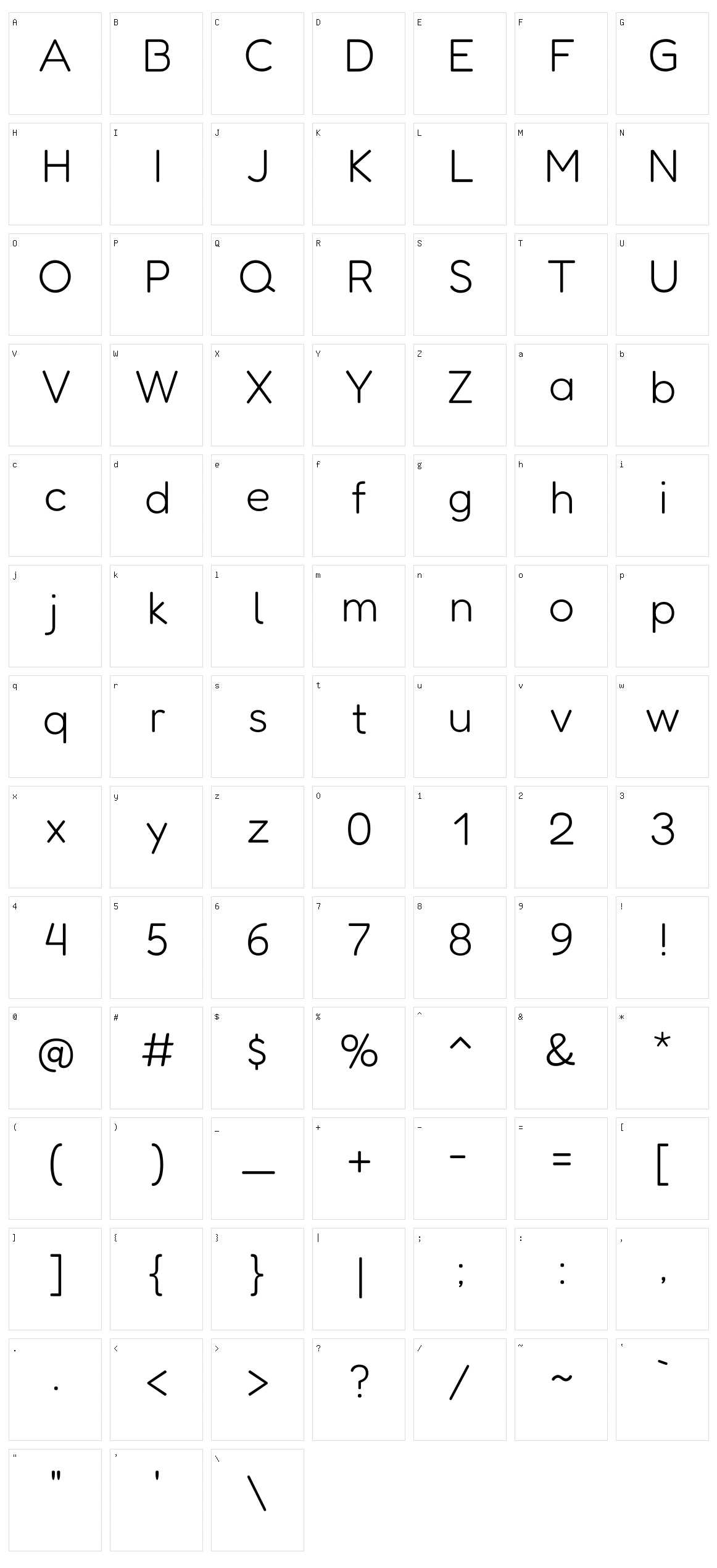 Fredoka Character Set