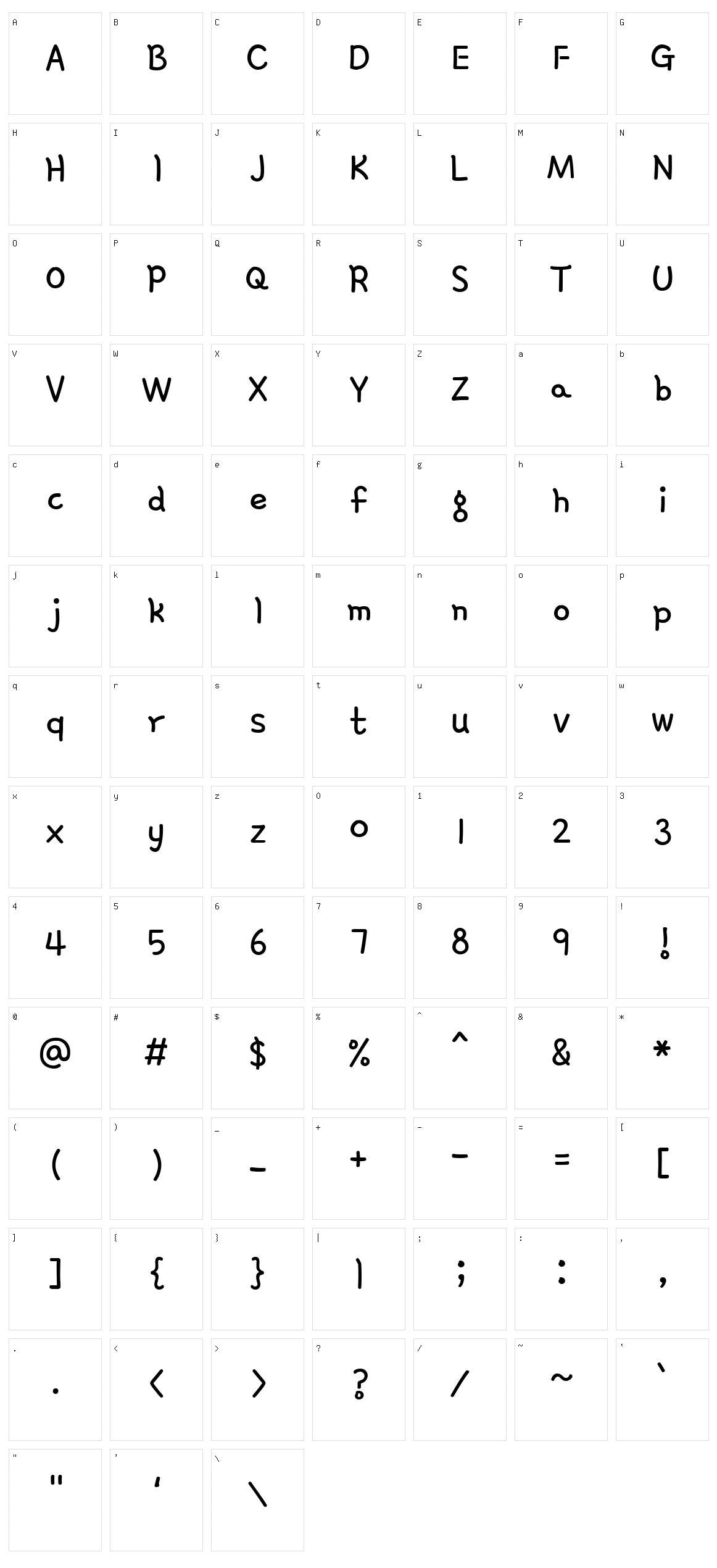 Gamja flower Character Set