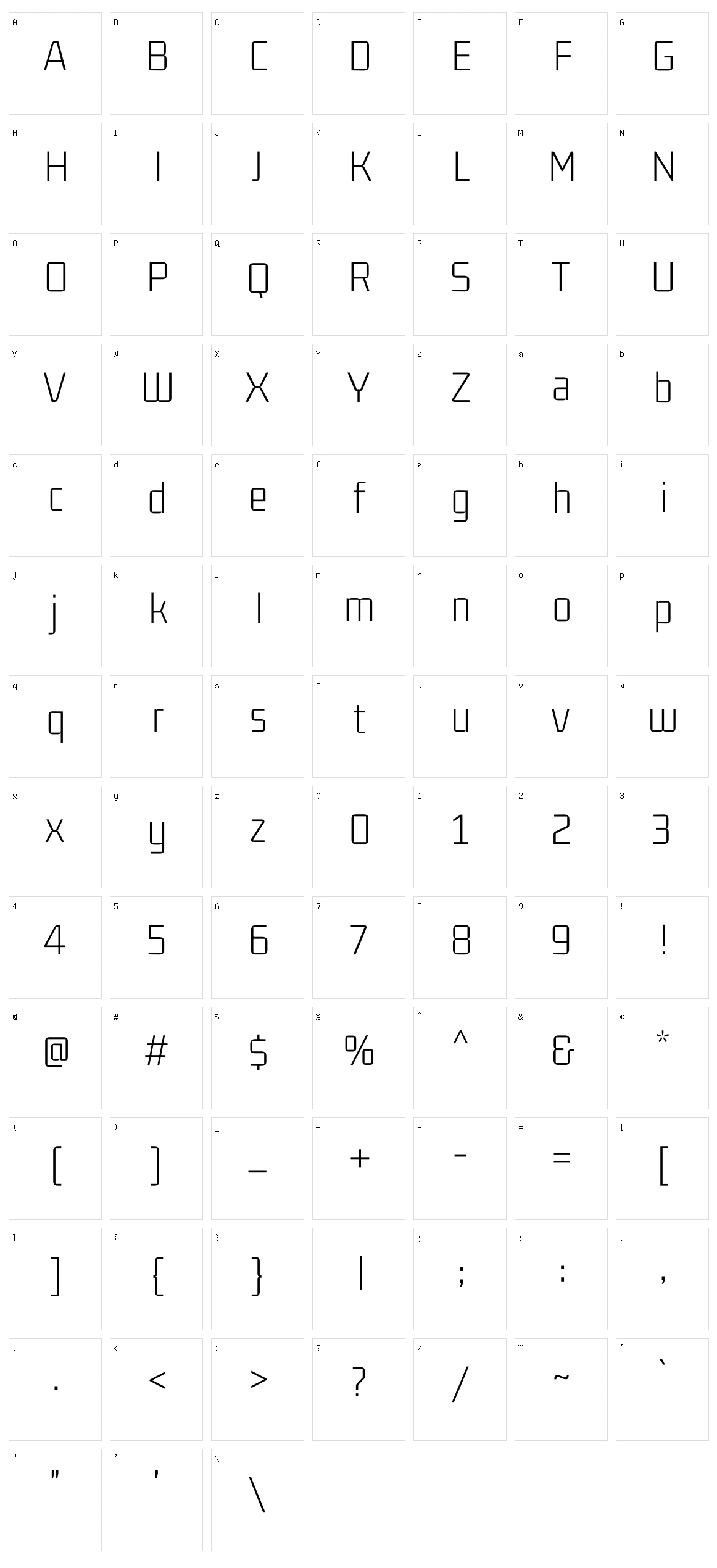 Gemunu libre Character Set