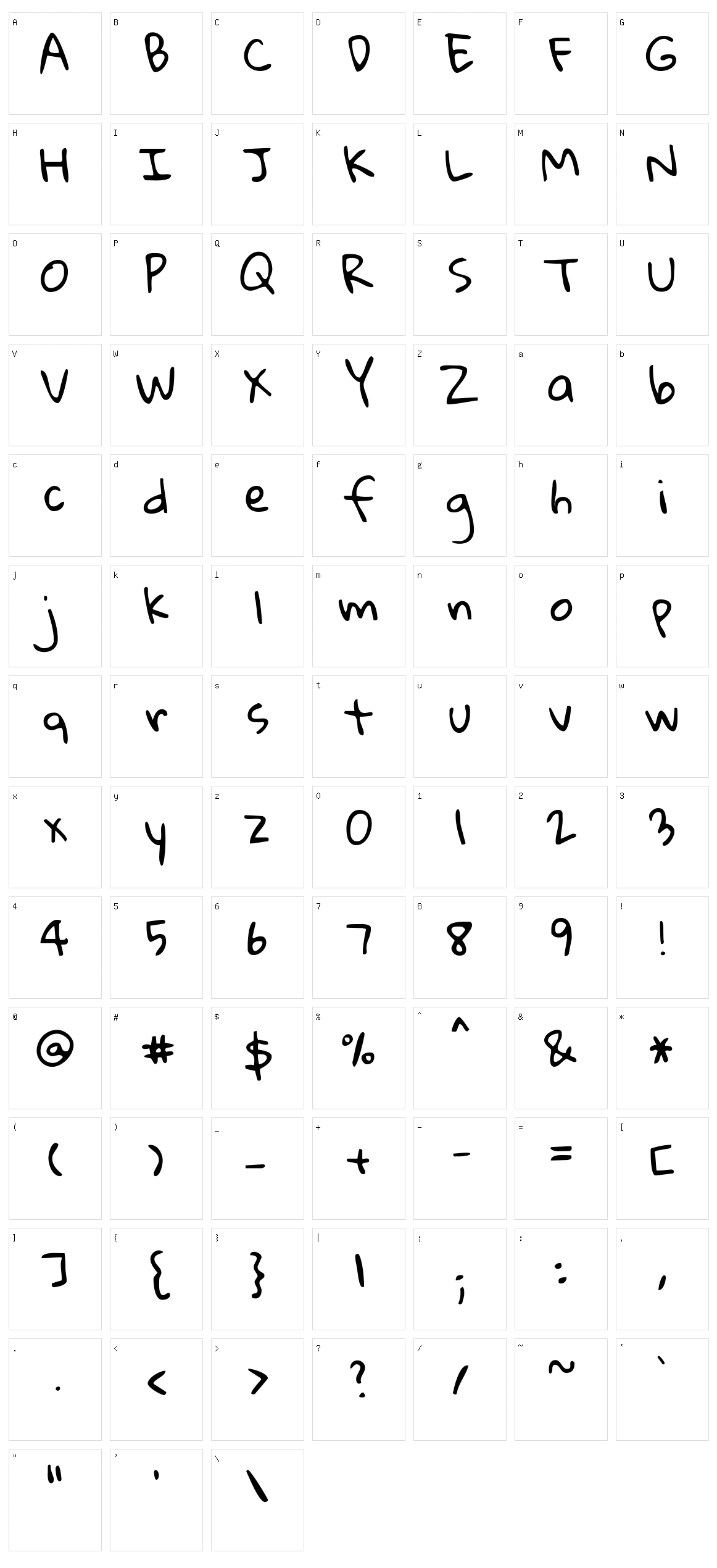 Gloria hallelujah Character Set