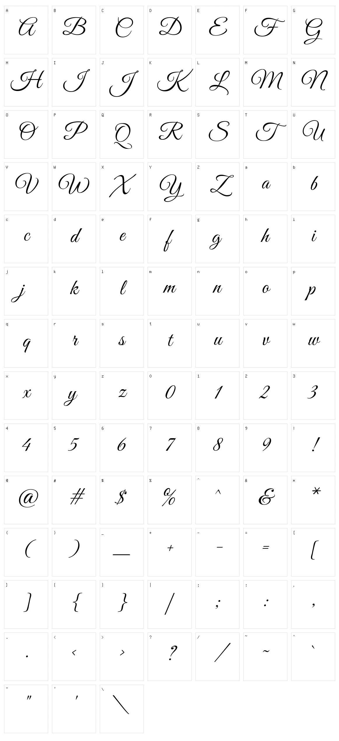 Great vibes Character Set