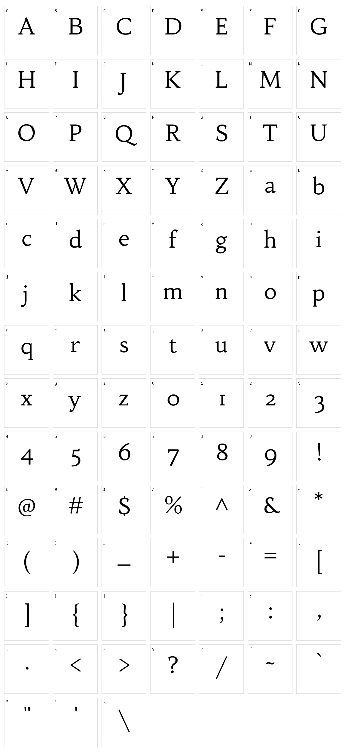 Habibi Character Set