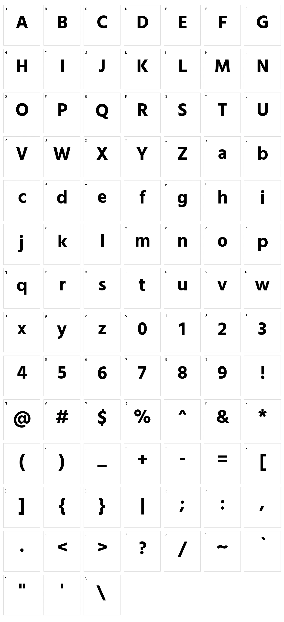 Hind Character Set