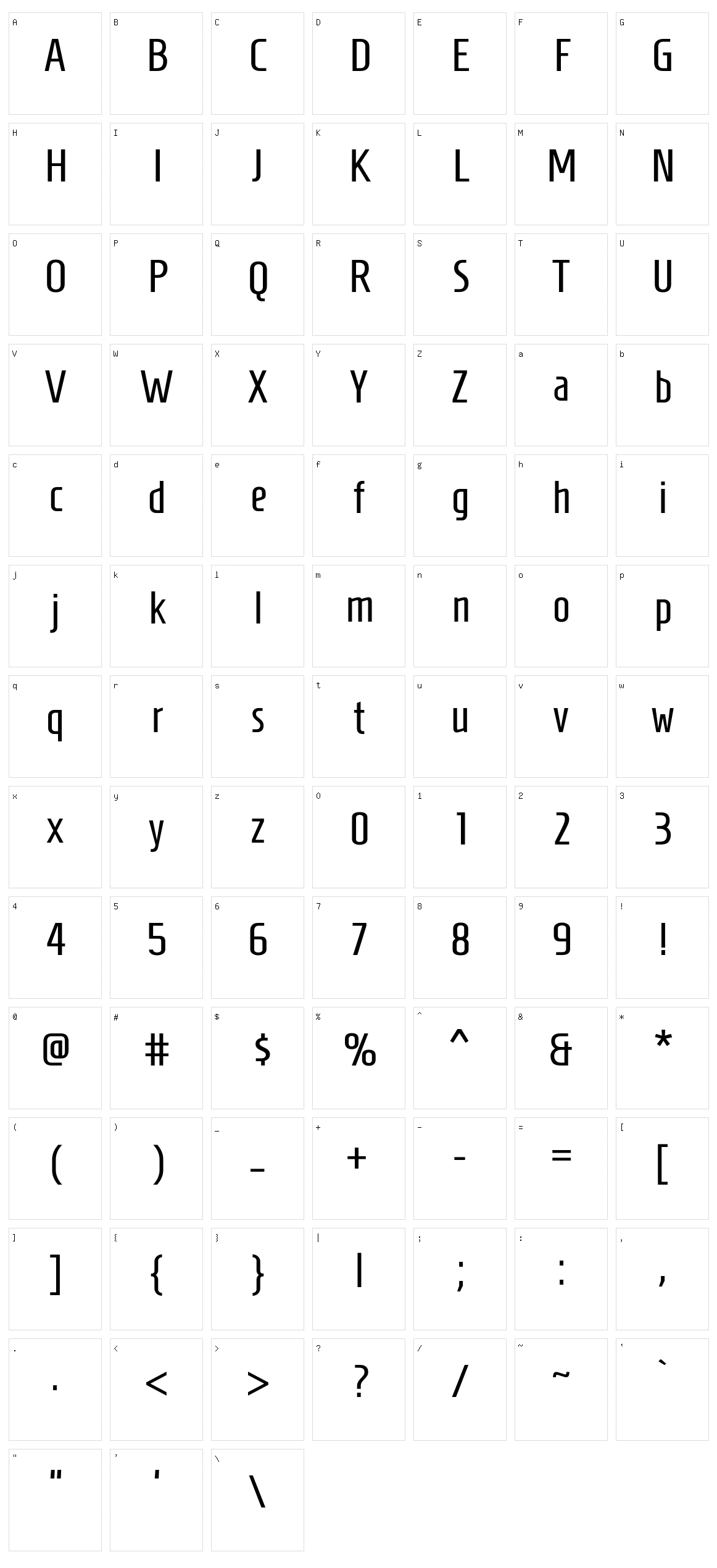 Homenaje Character Set