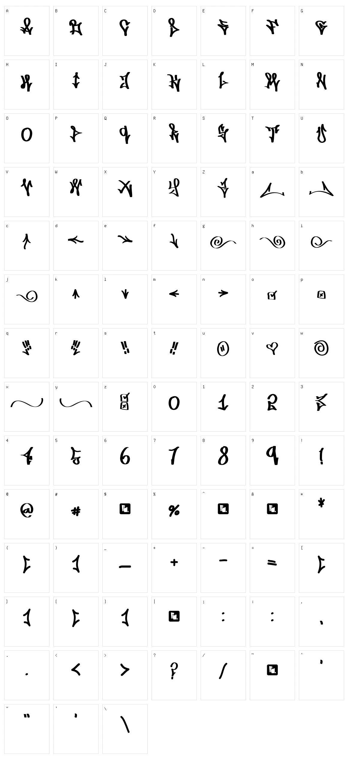 FD Wordplay Character Set