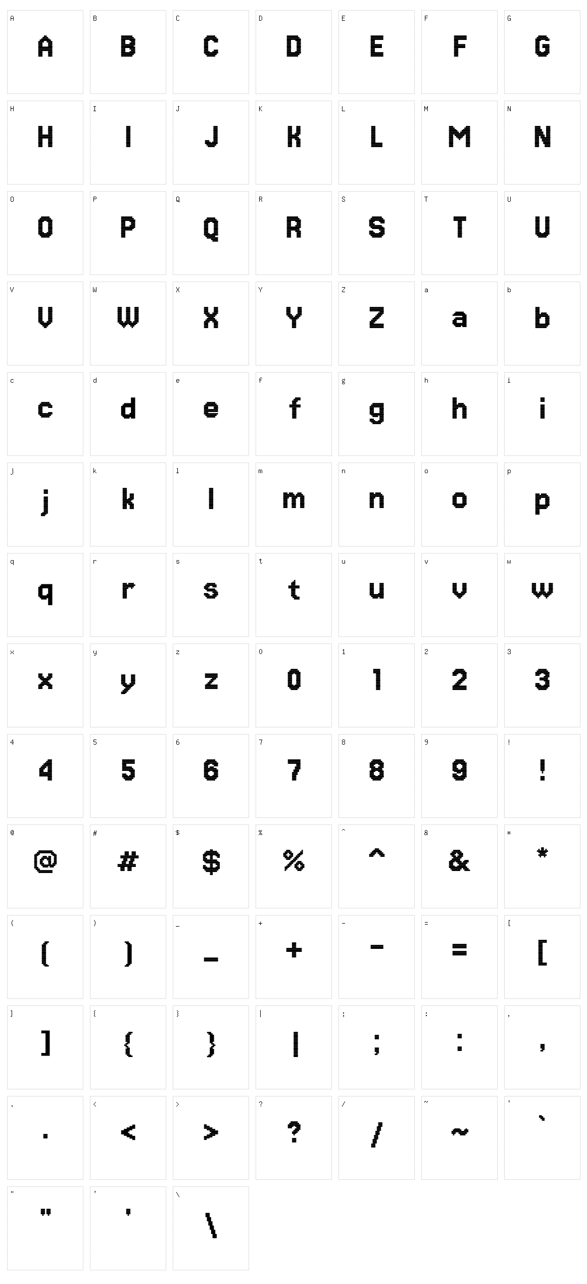 Jersey 15 Character Set