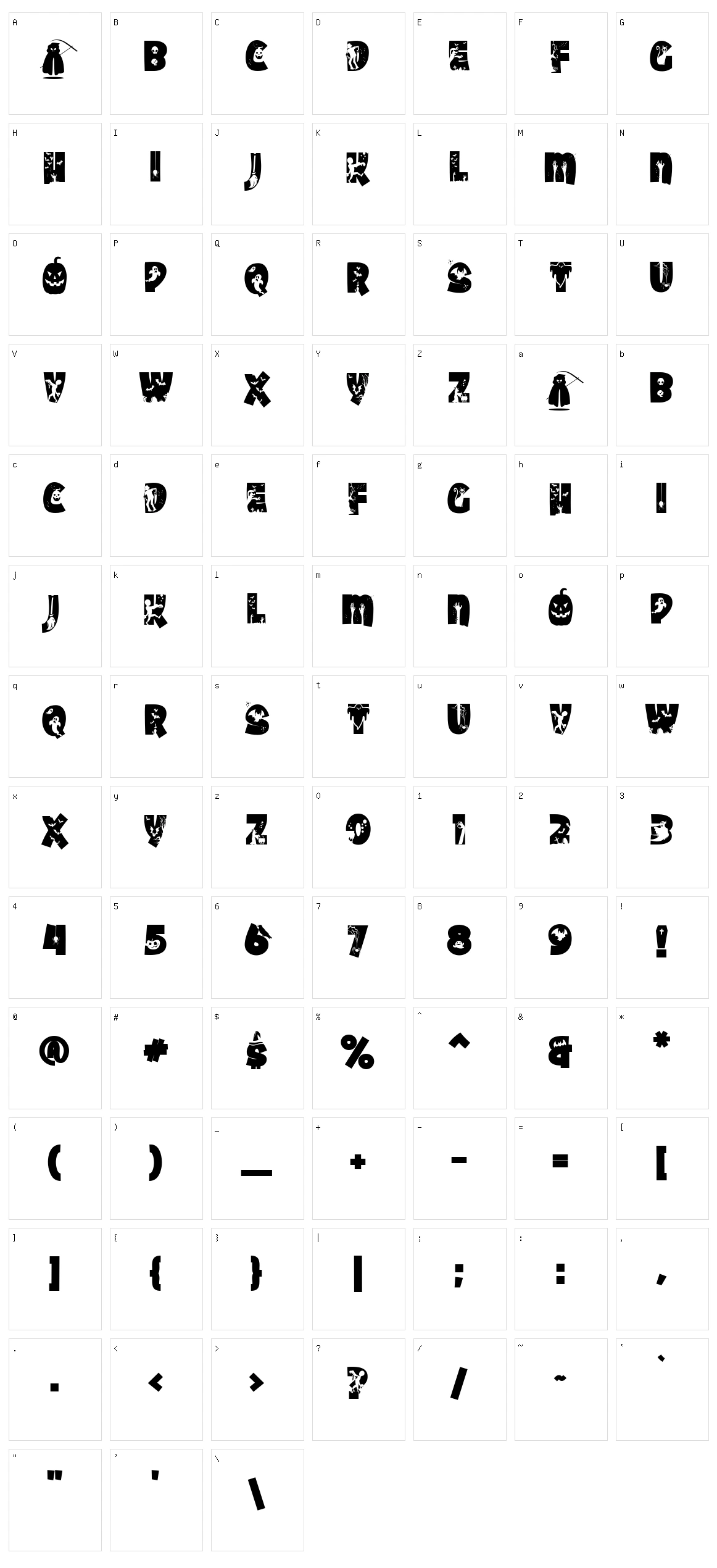 Halloween Party Character Set