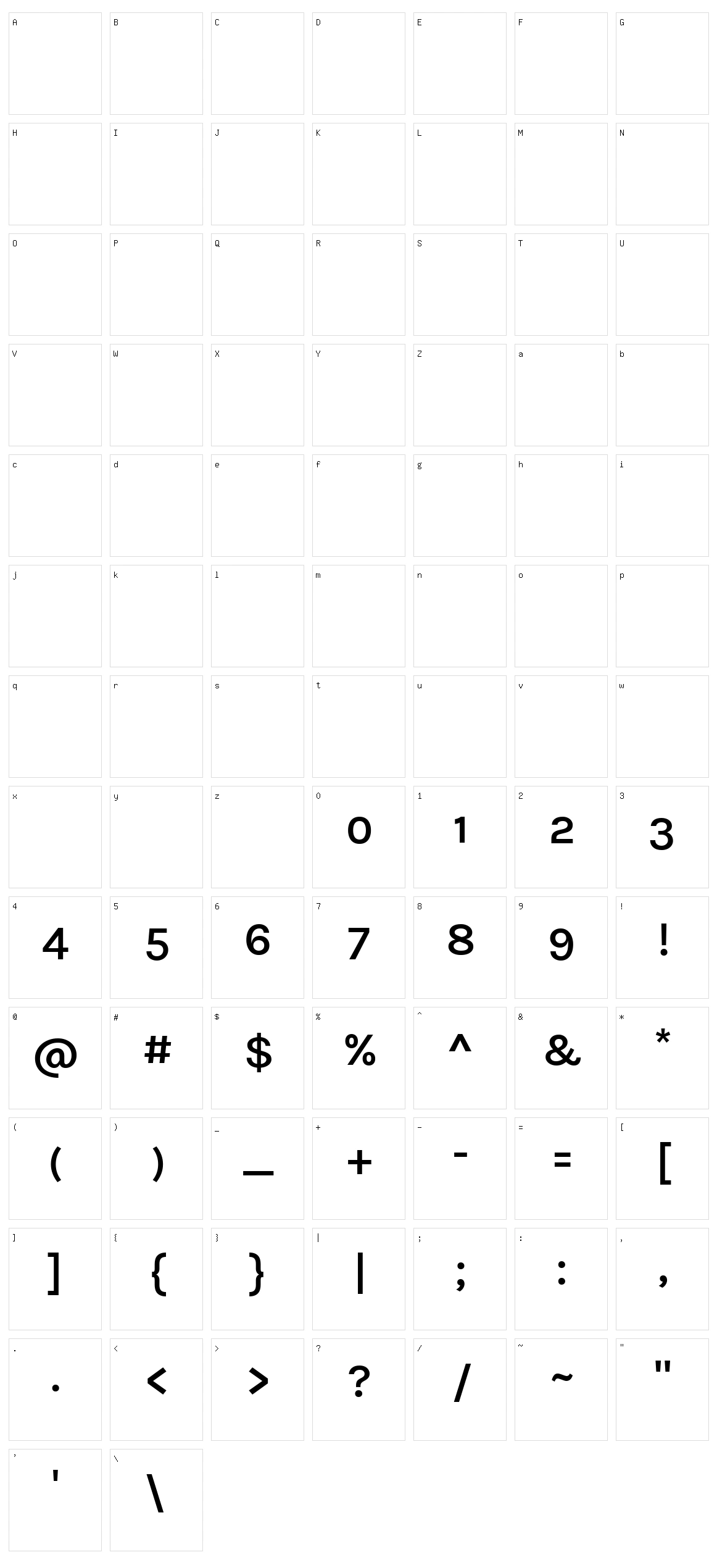 Karla tamil upright Character Set