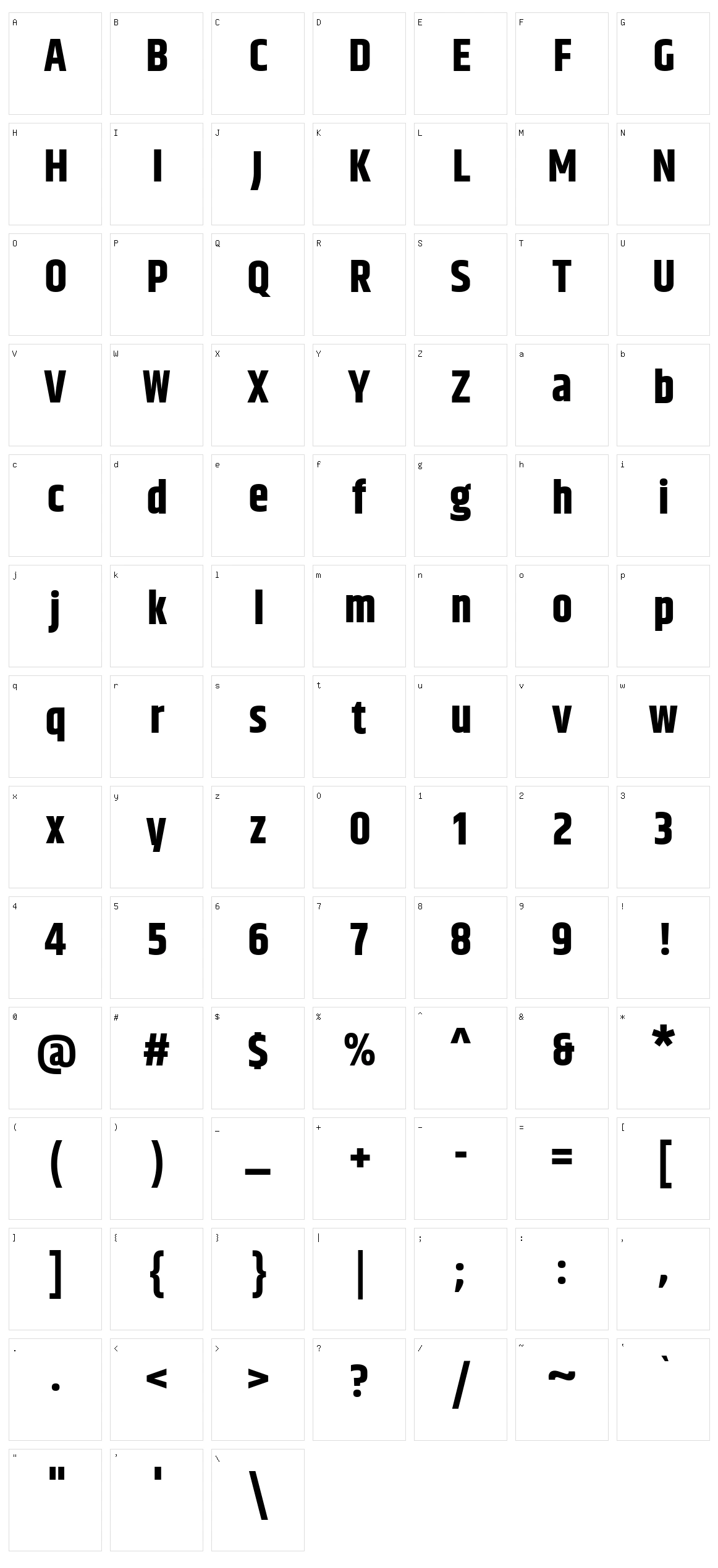 Khand Character Set