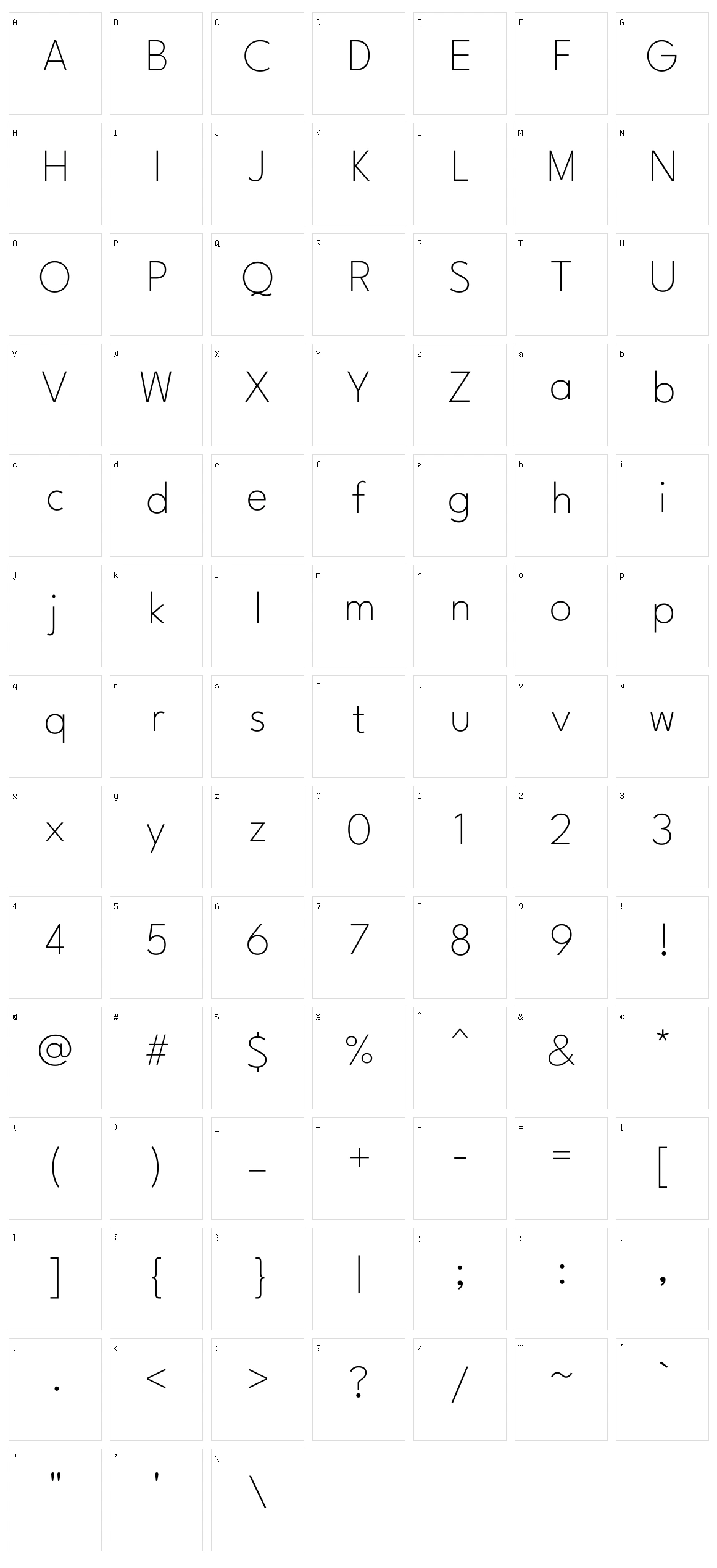 League spartan Character Set