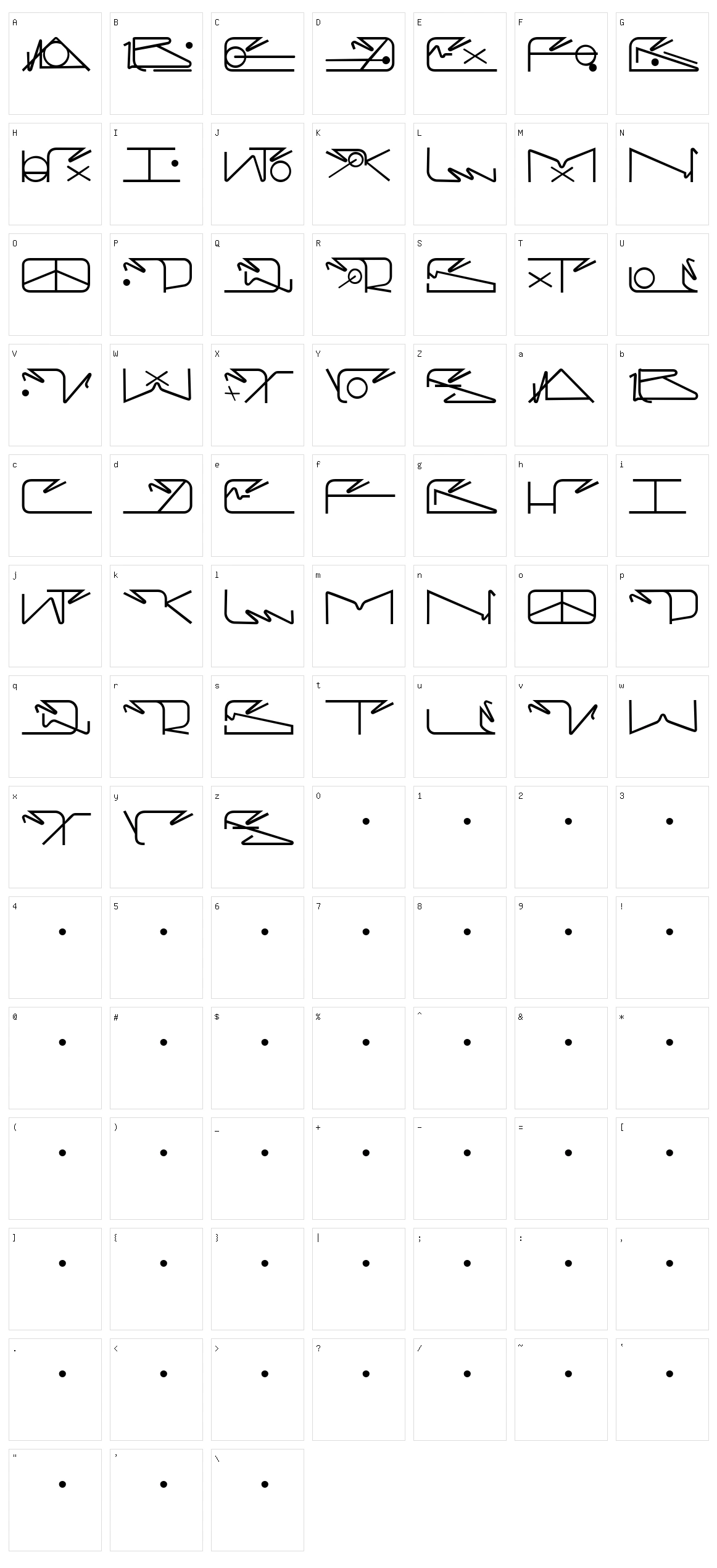 Urbana Character Set