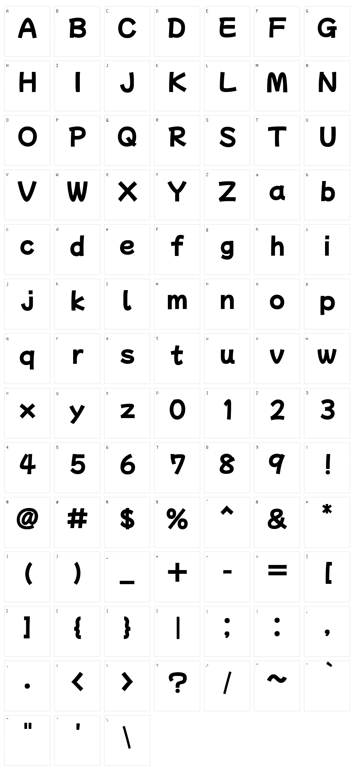 Mochiy pop p one Character Set