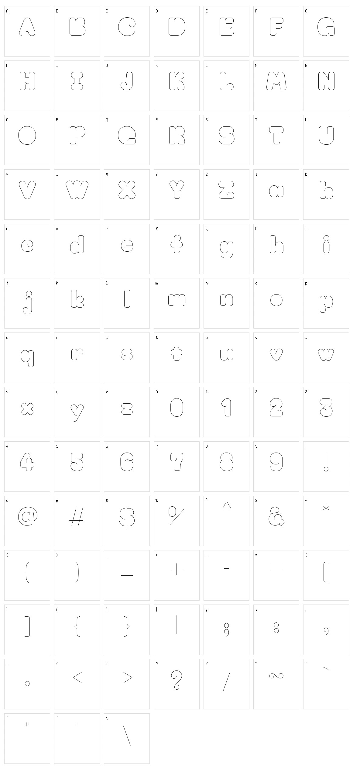 Moirai one Character Set