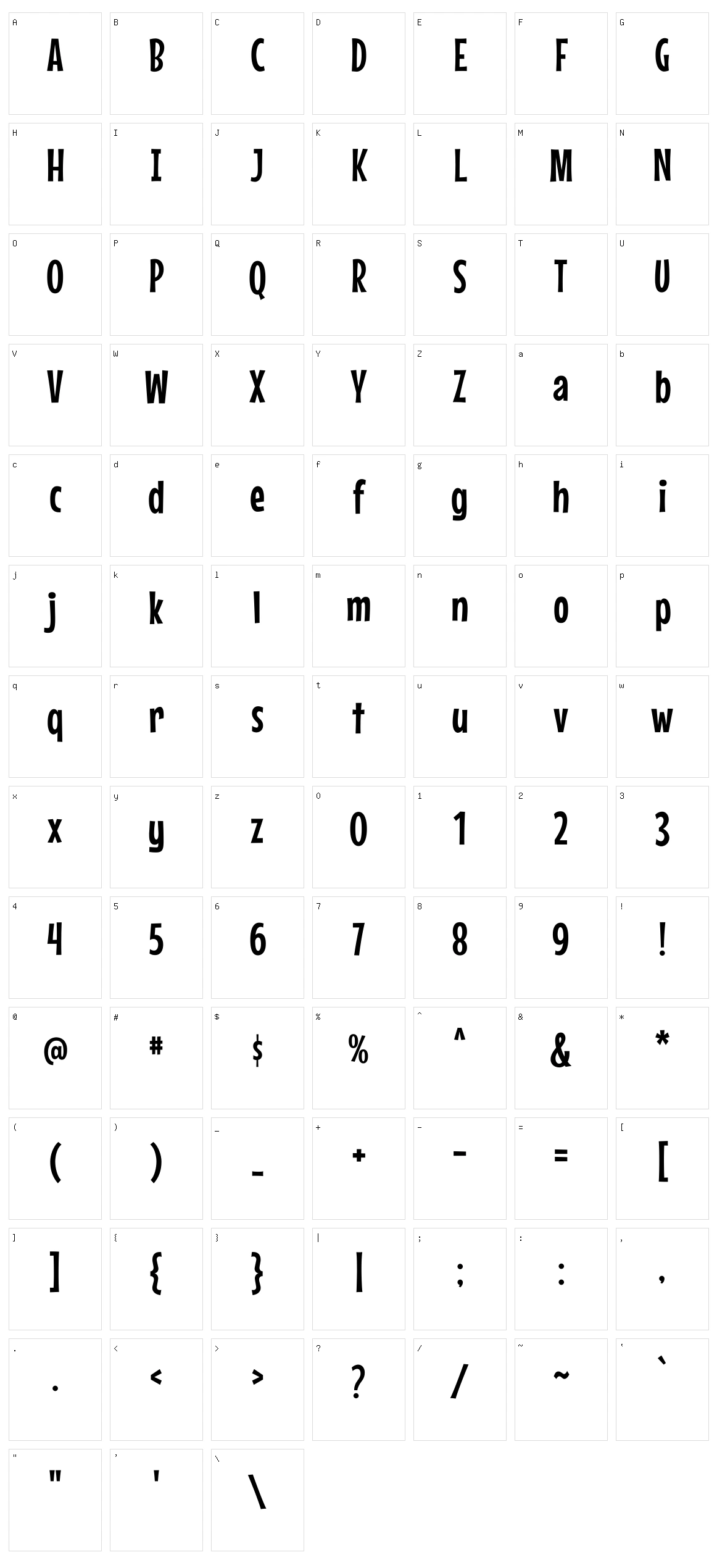 Mouse memoirs Character Set