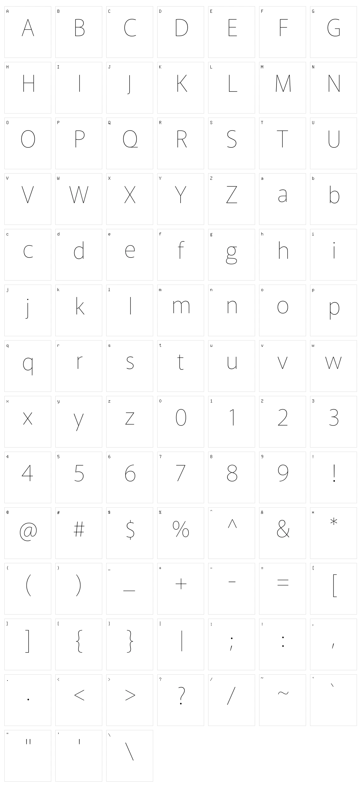 Murecho Character Set