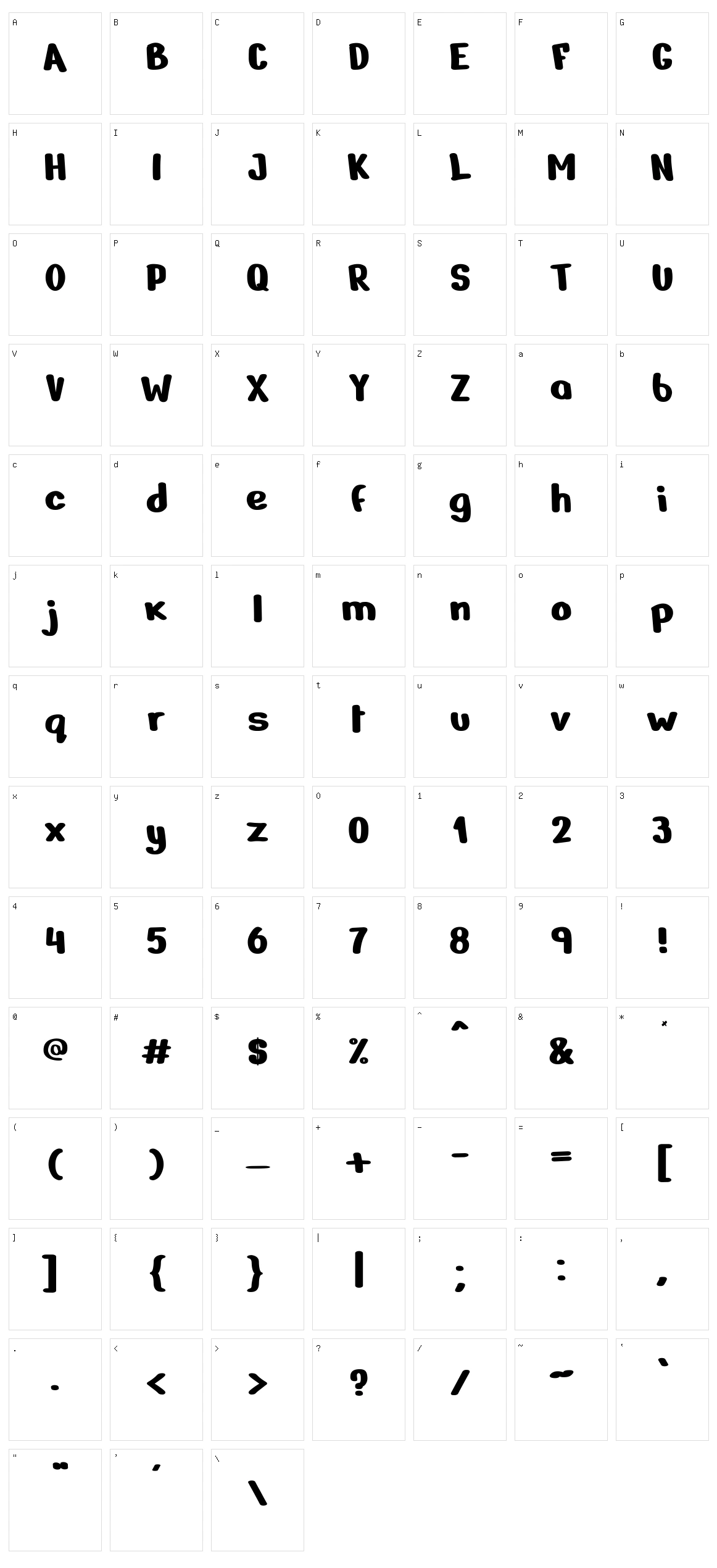 Nerko one Character Set