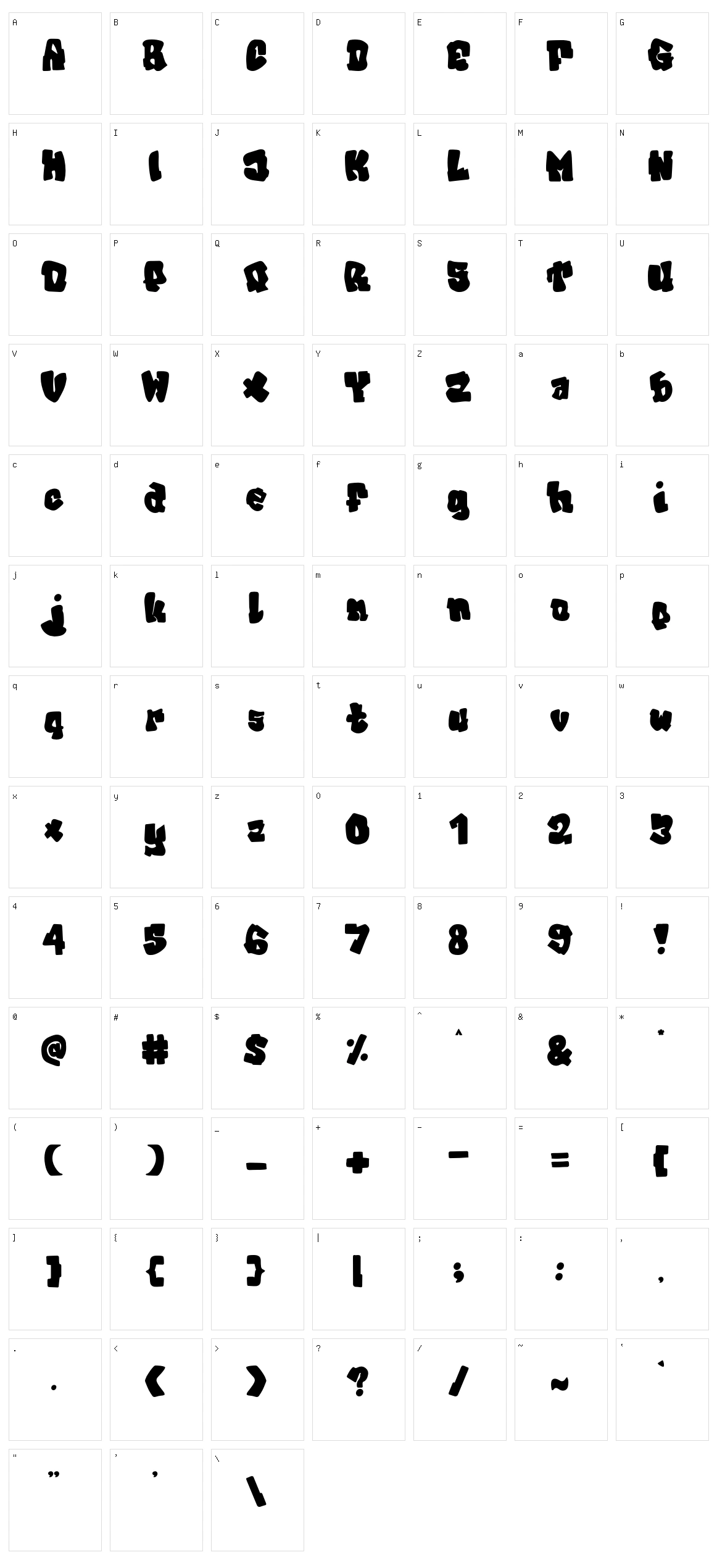 Alpha Character Set