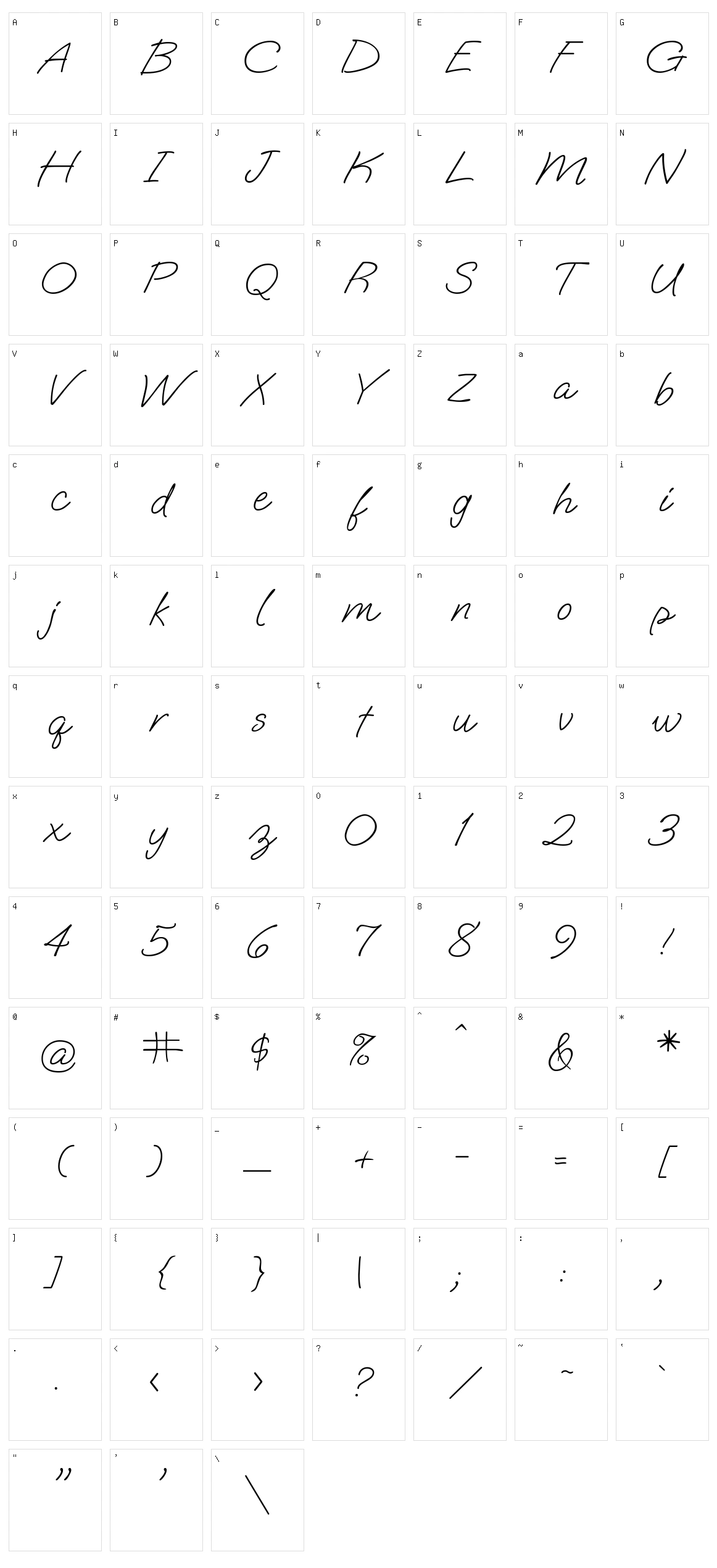 Oooh baby Character Set