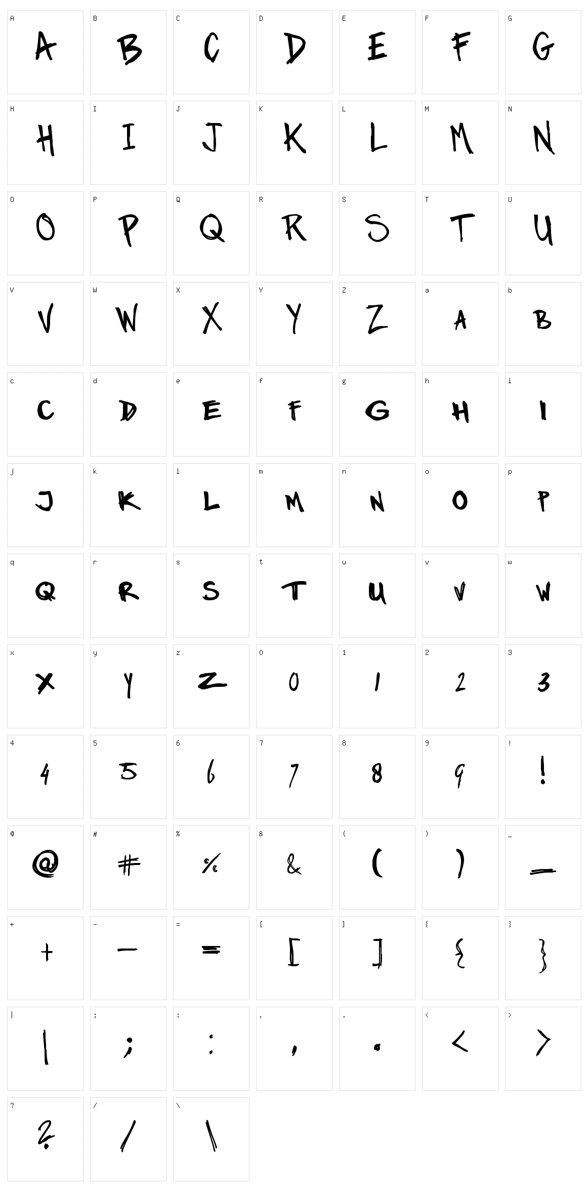 Marker Twins Character Set