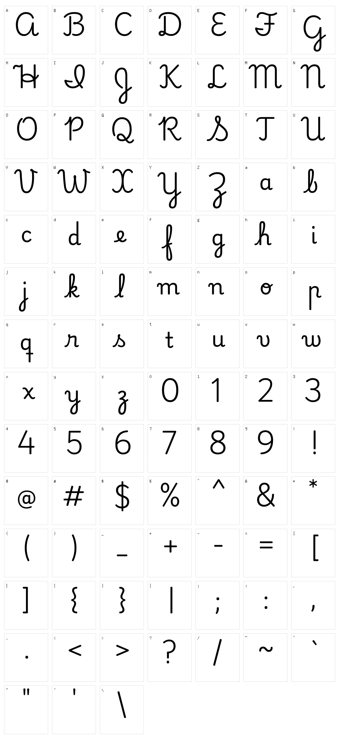 Playwrite ar Character Set