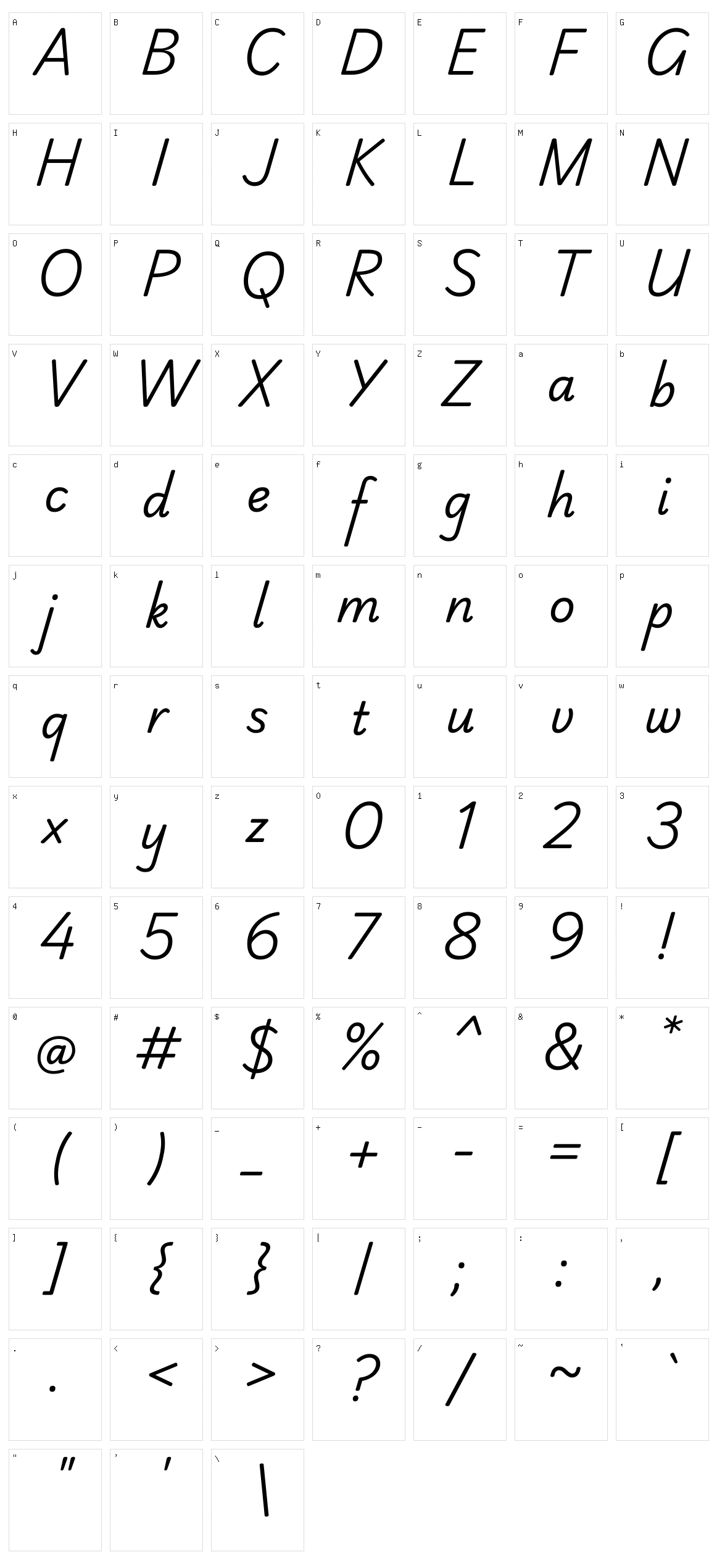 Playwrite au nsw Character Set