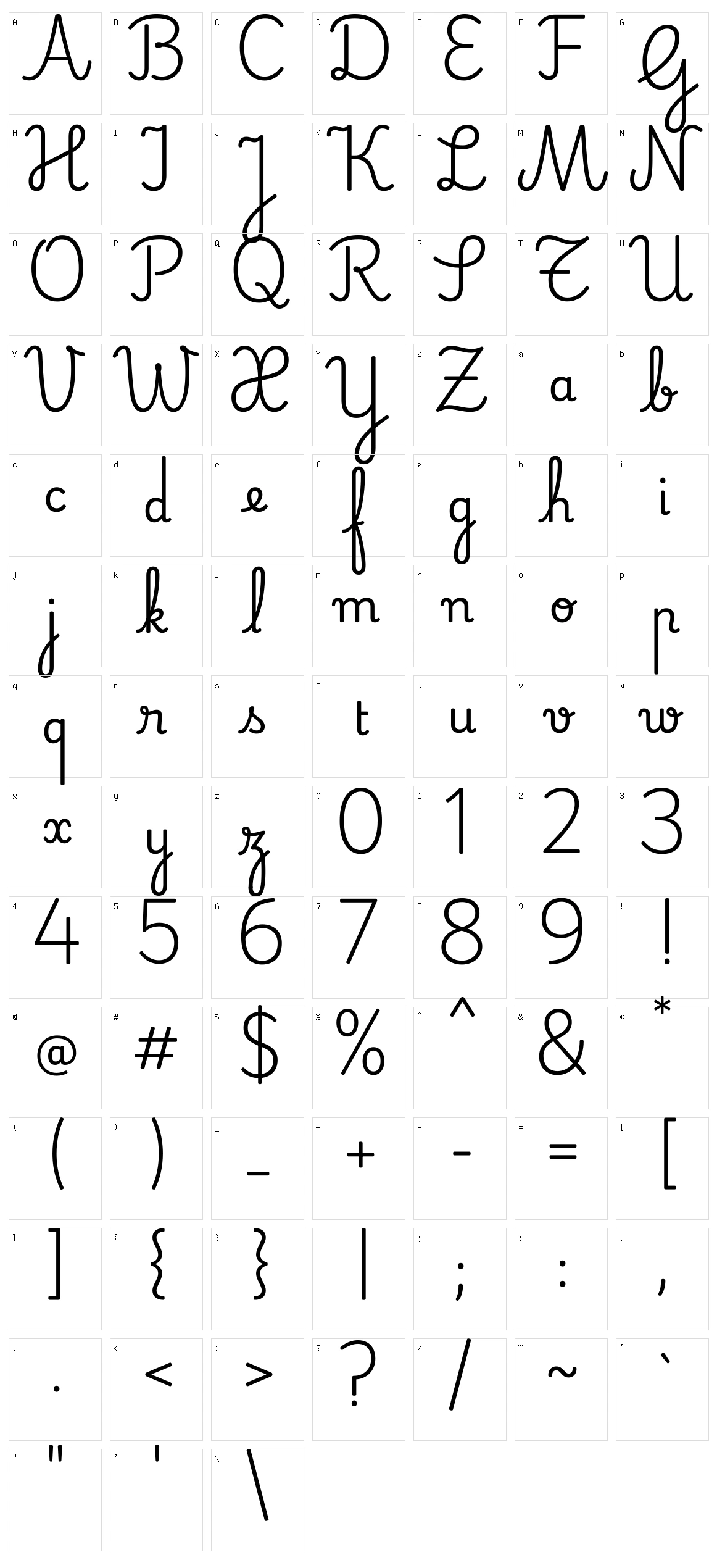 Playwrite be wal Character Set