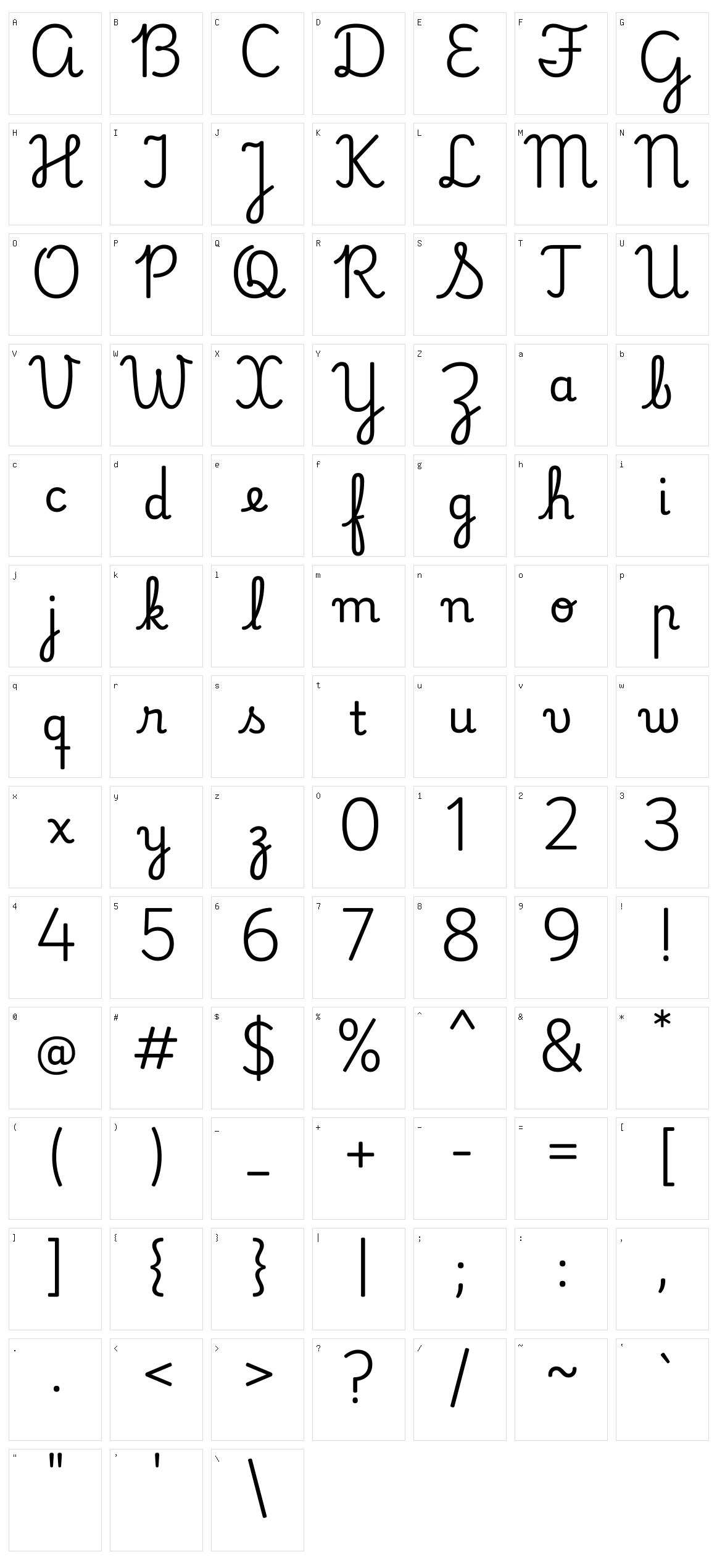 Playwrite br Character Set