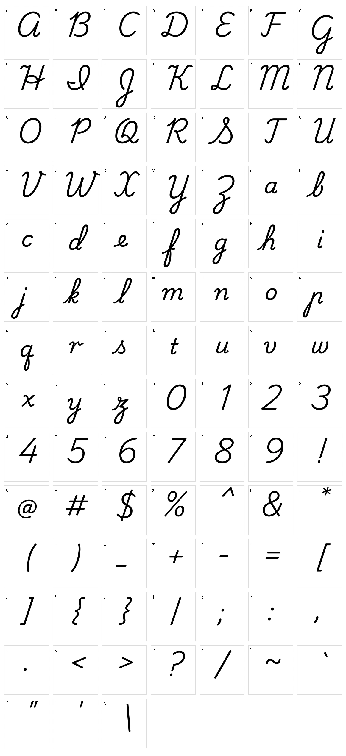 Playwrite cu Character Set
