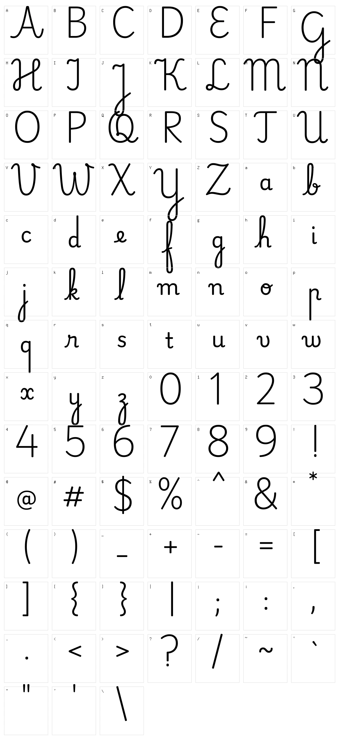 Playwrite id Character Set