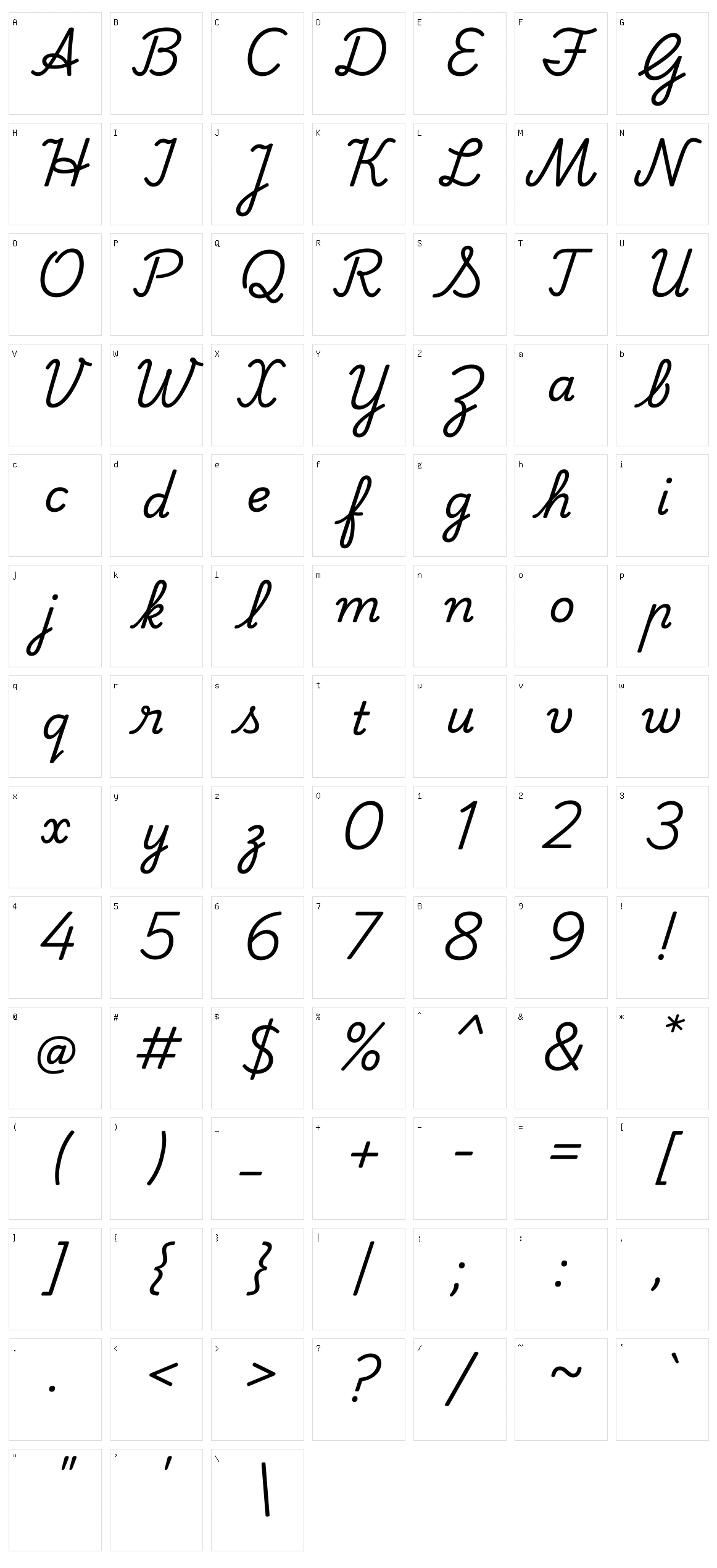 Playwrite in Character Set