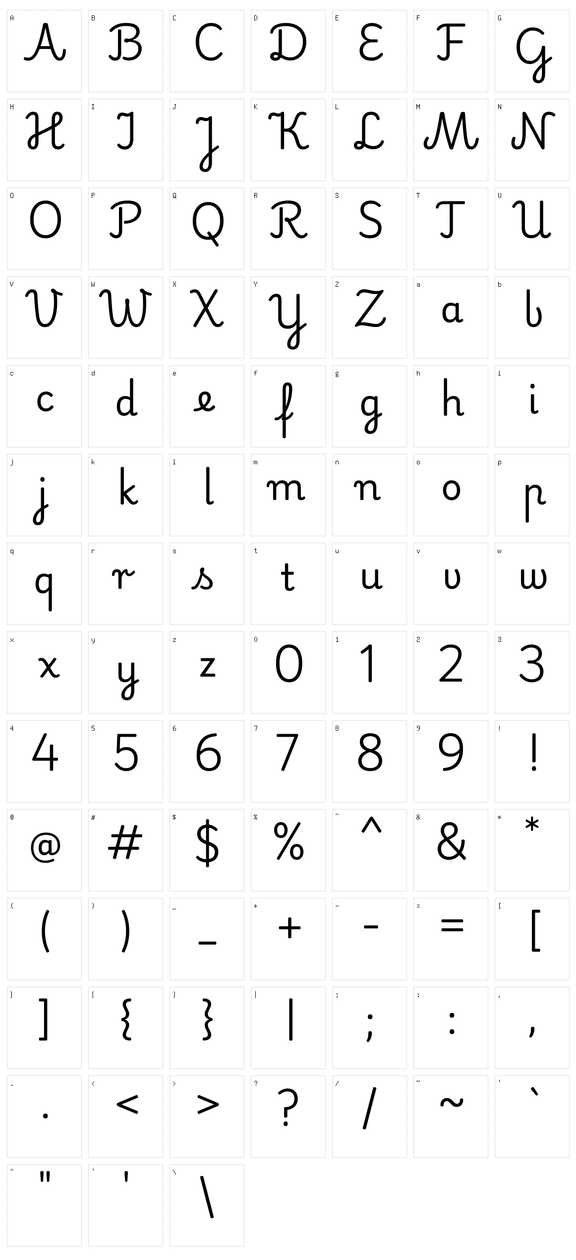 Playwrite pl Character Set
