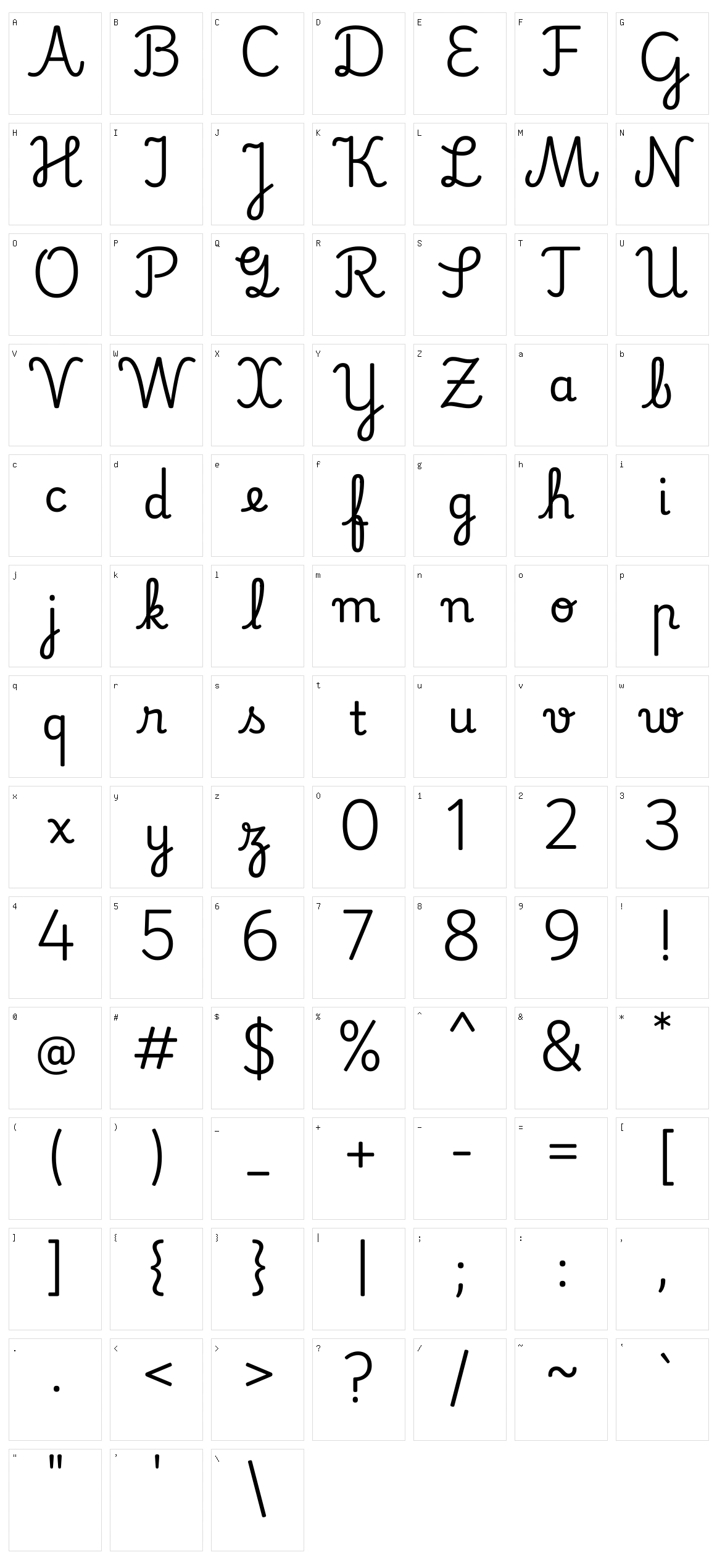 Playwrite pt Character Set