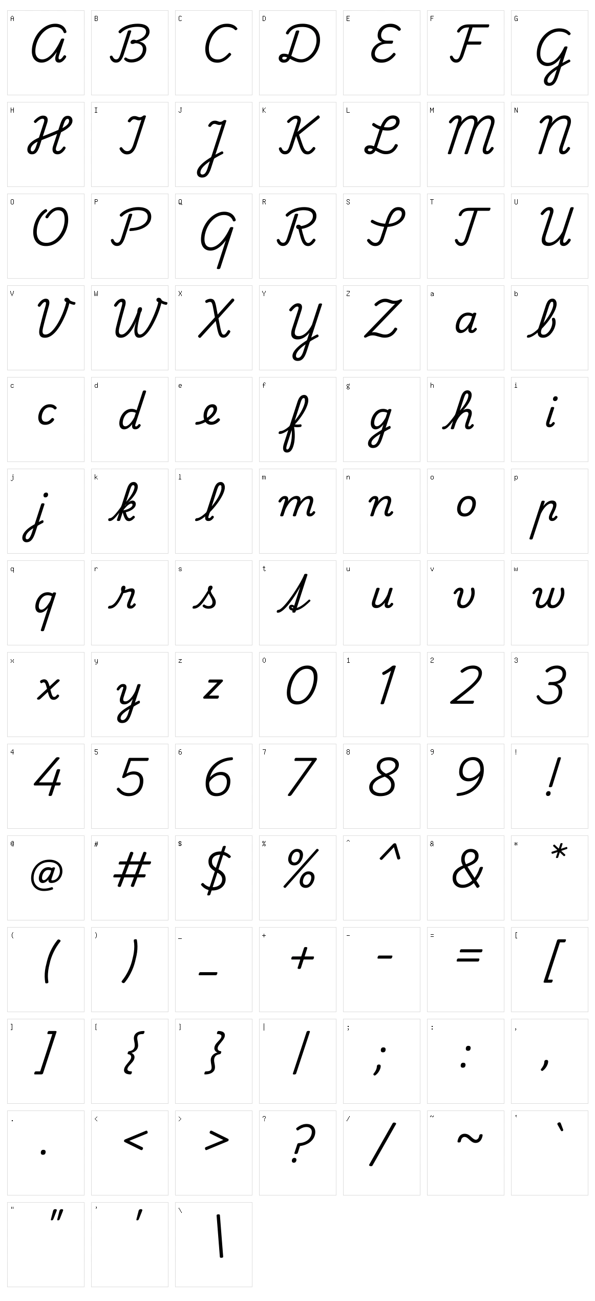 Playwrite sk Character Set