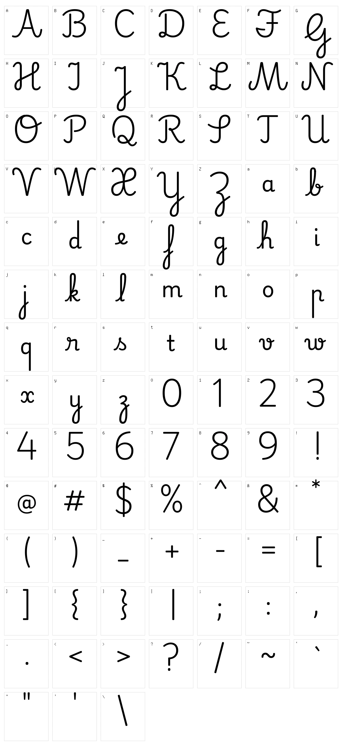 Playwrite vn Character Set