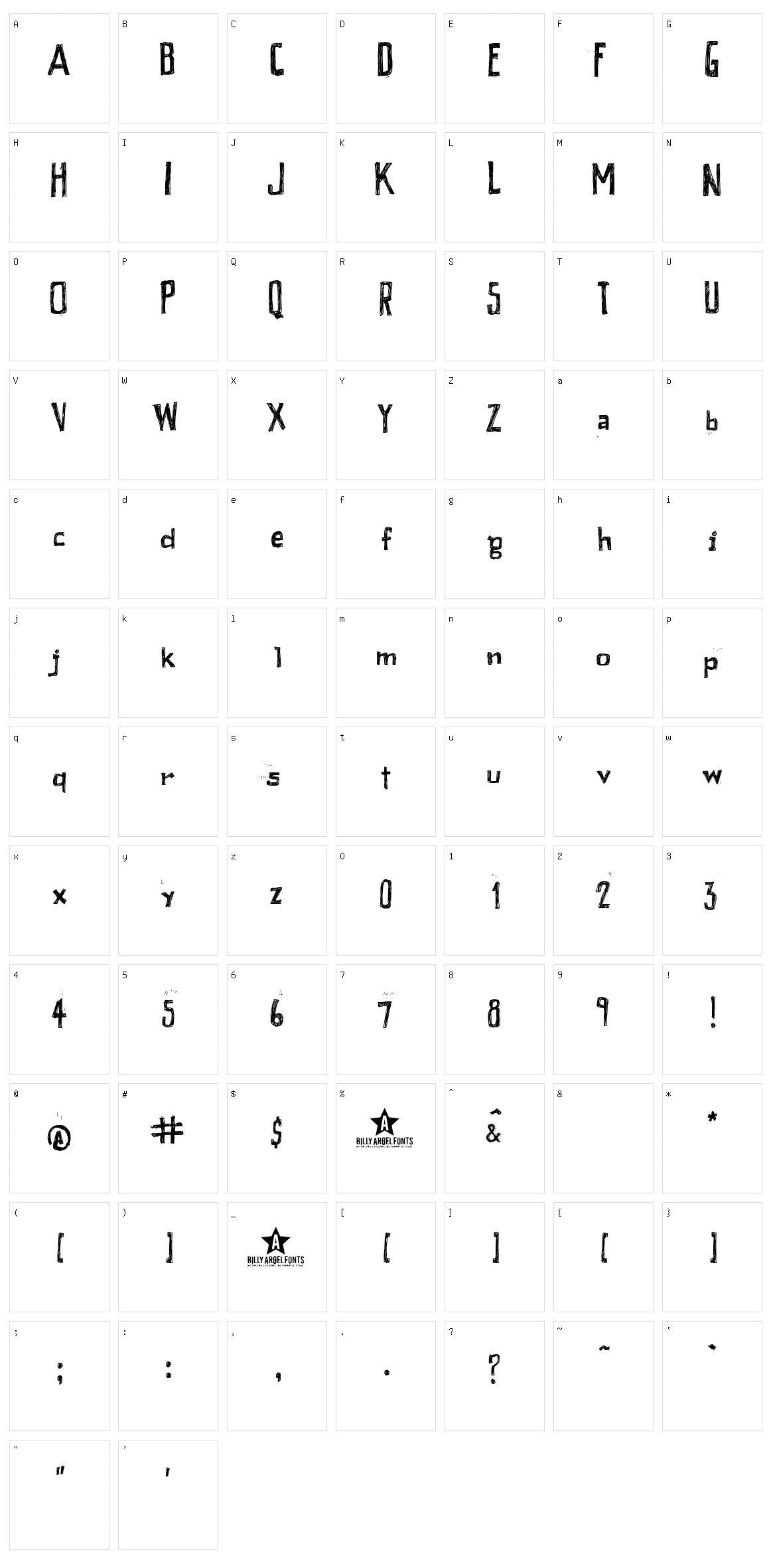 Peixe Frito Character Set