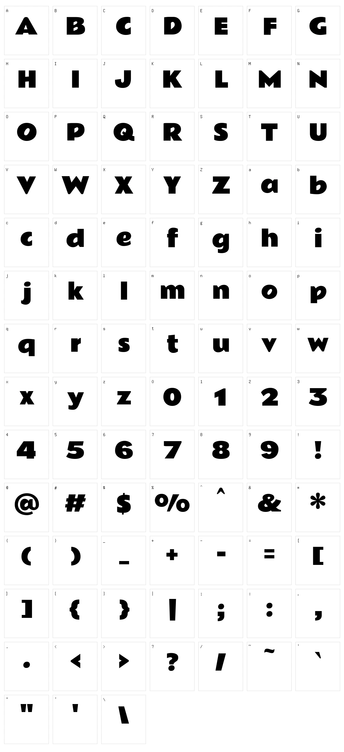 Rammetto one Character Set