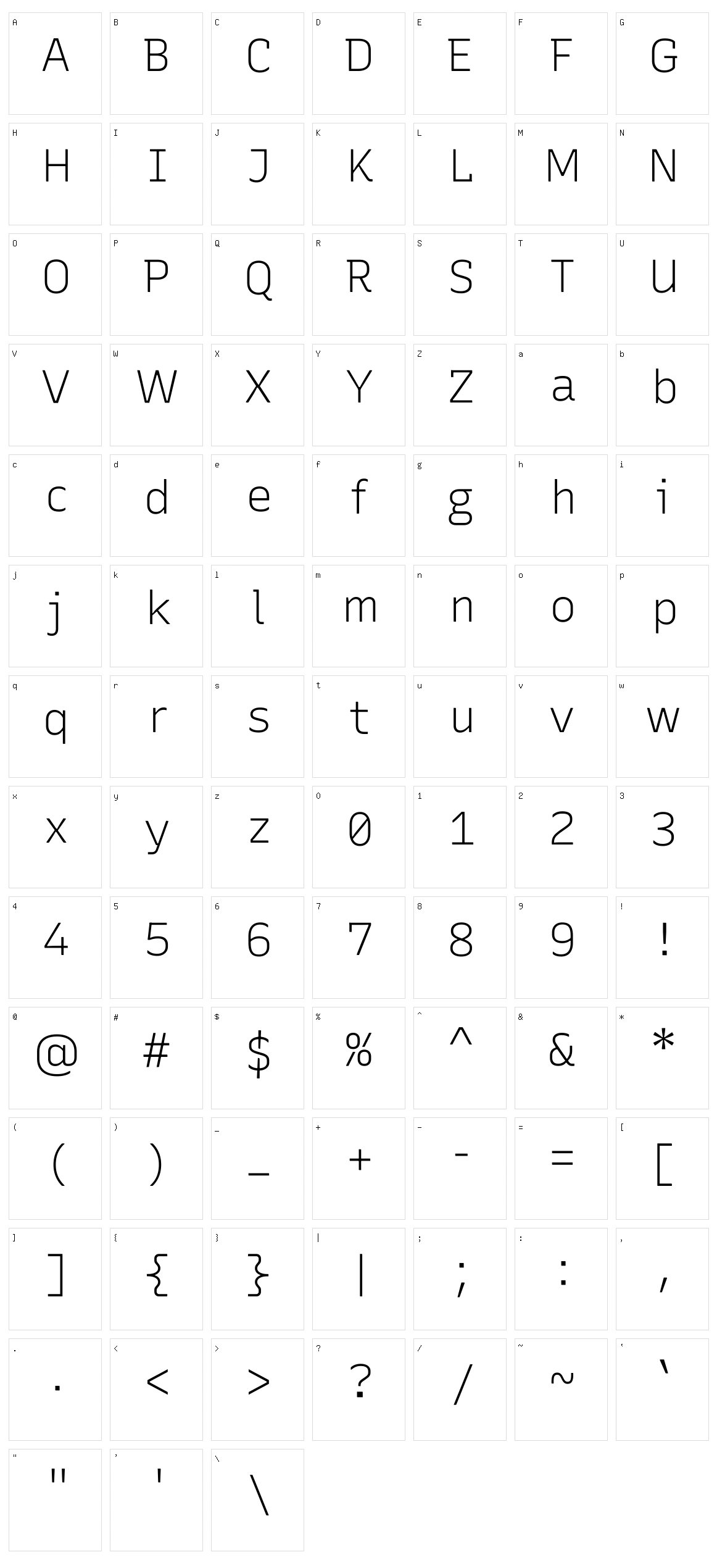 Recursive Character Set