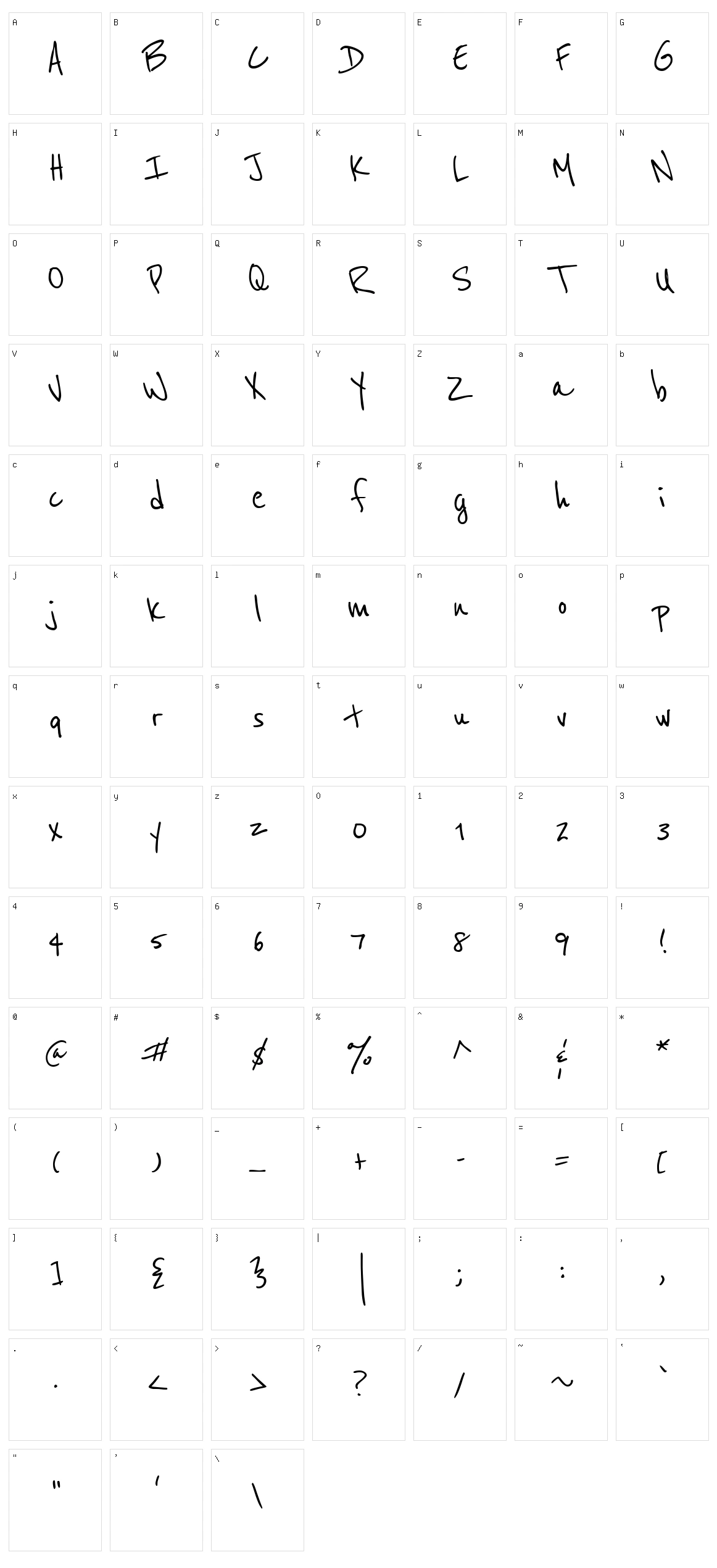 Reenie beanie Character Set