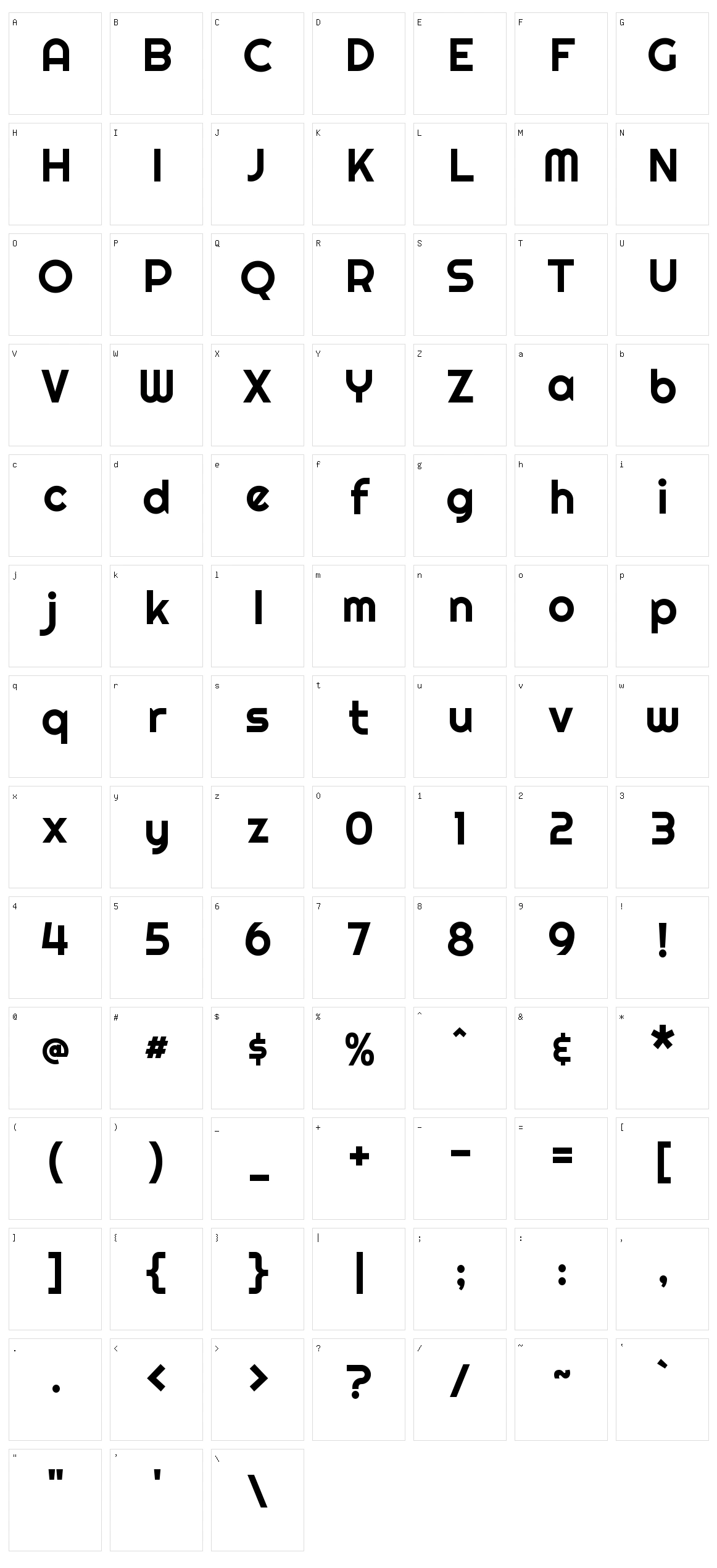 Righteous Character Set