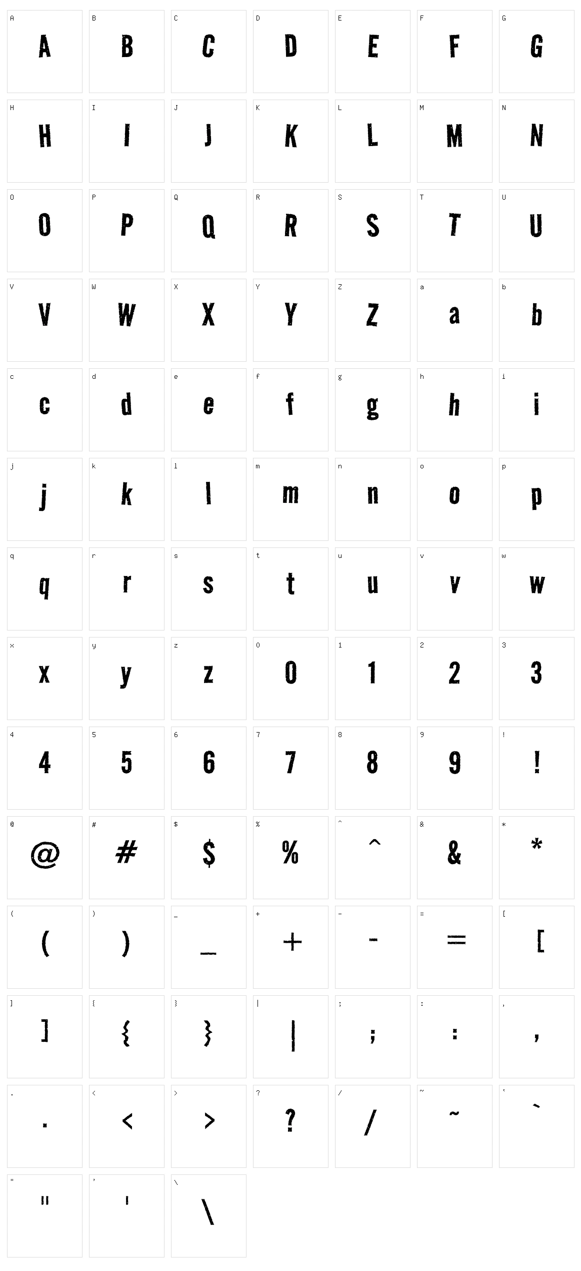 Road rage Character Set