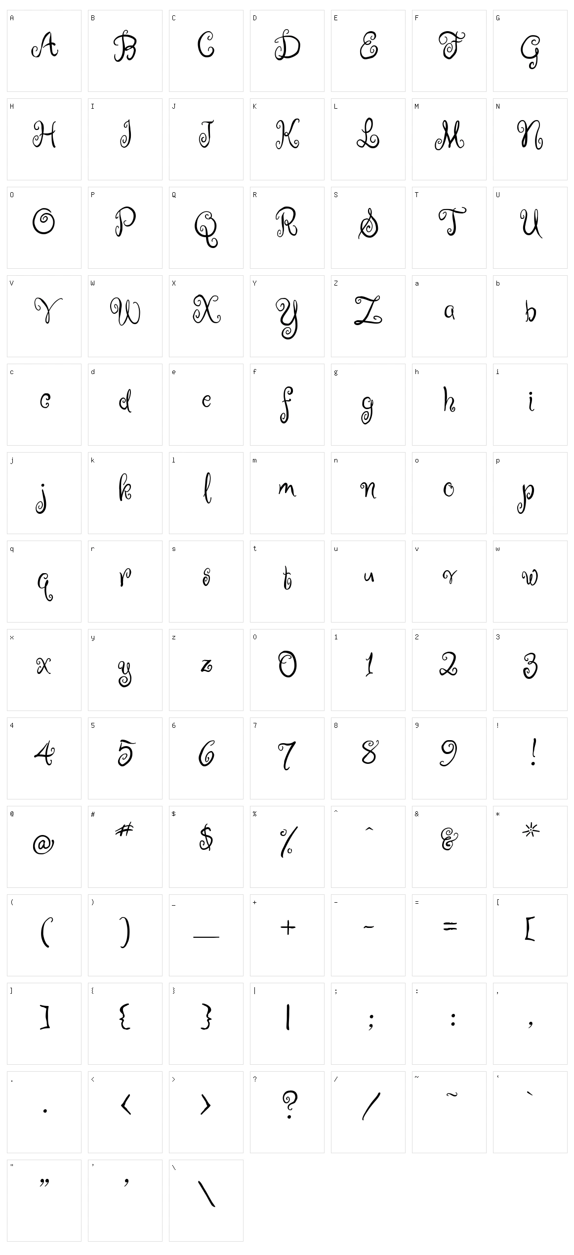 Ruge boogie Character Set
