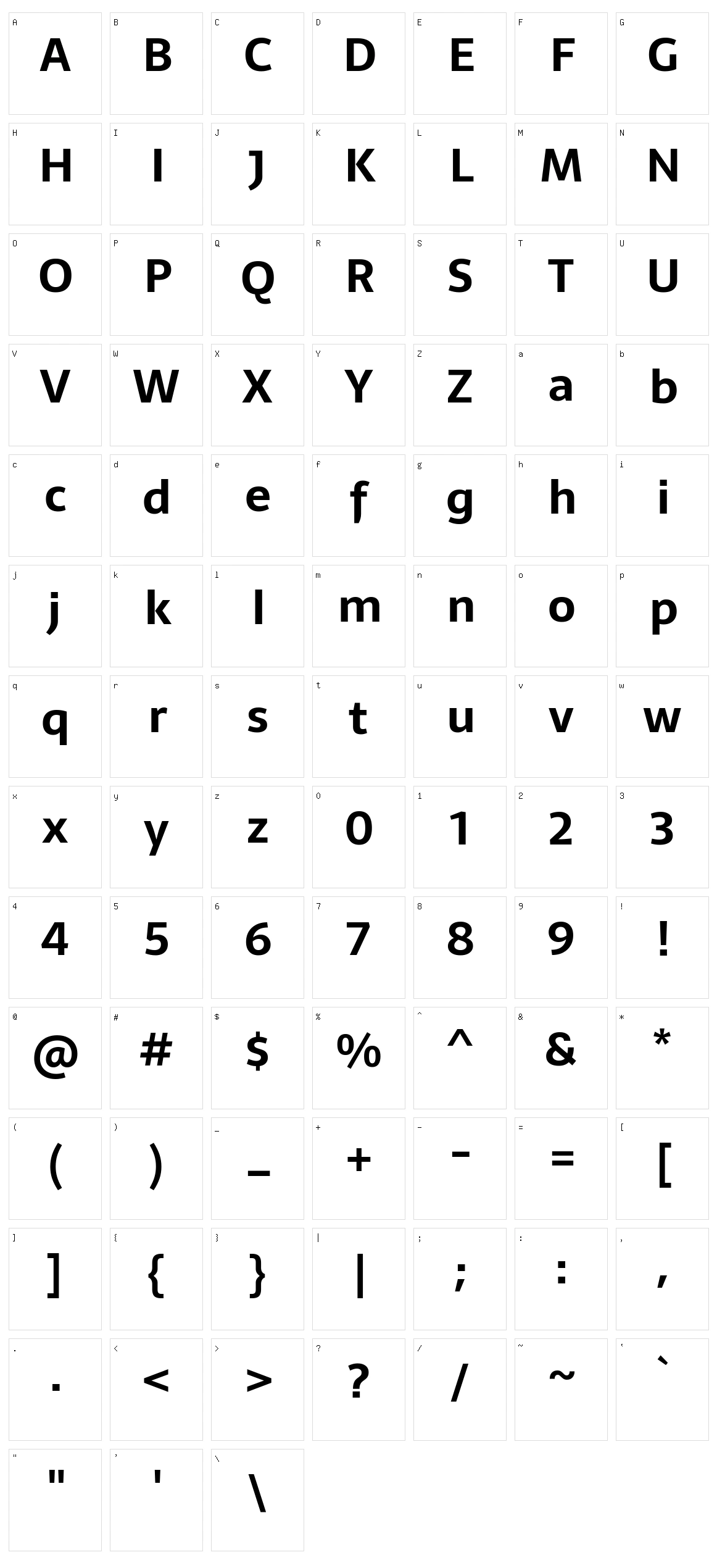Sarala Character Set