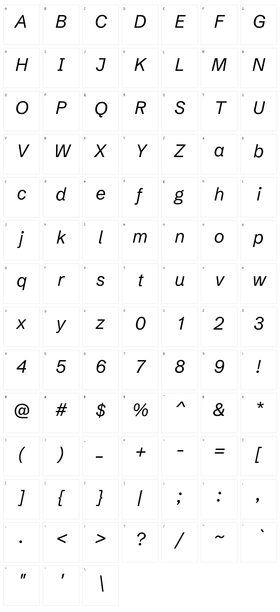 Schibsted grotesk Character Set