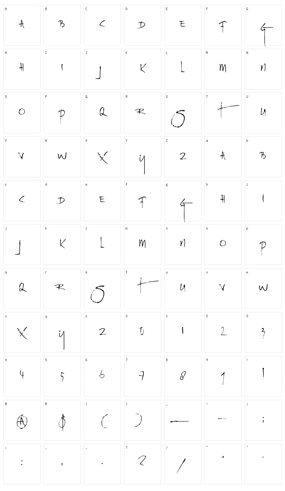Rat Infested Mailbox Character Set
